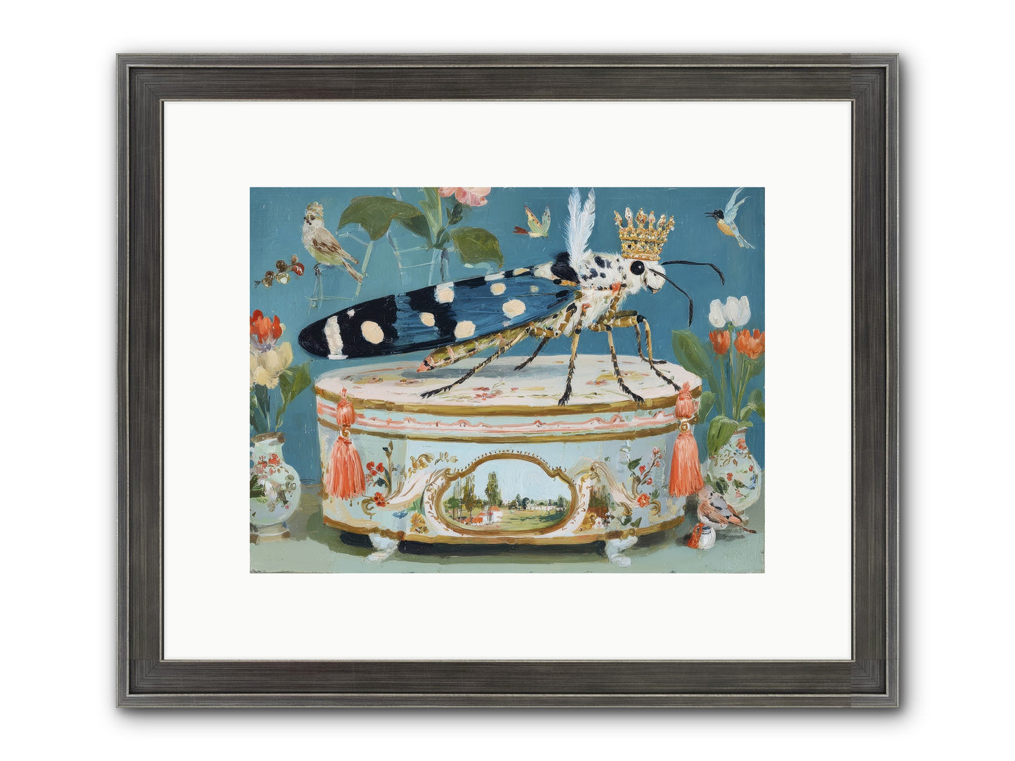 Love Notes Framed Print - Slimwoods Black/Silver 12x9
