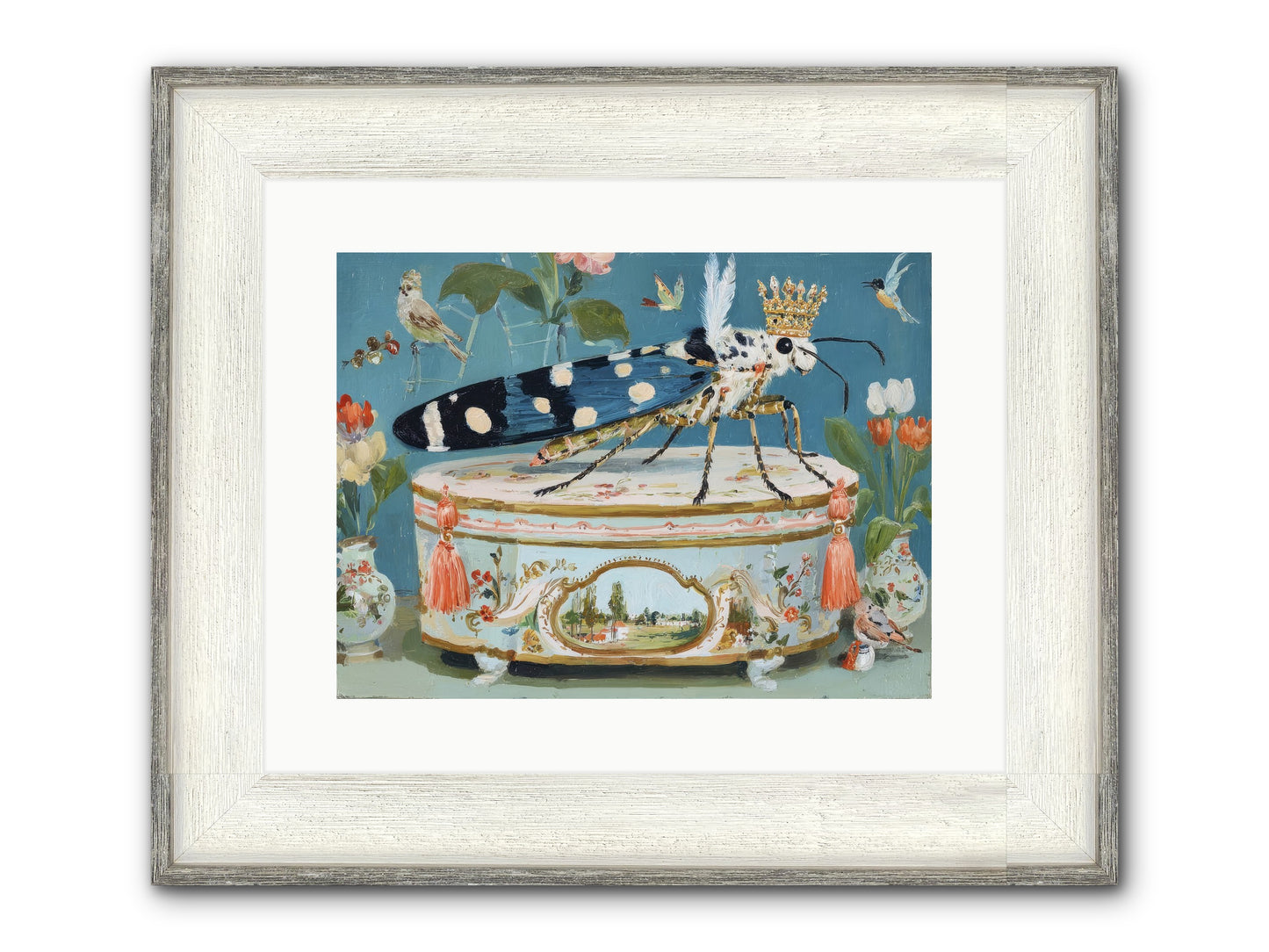 Love Notes Framed Print - Driftwood White 16x12