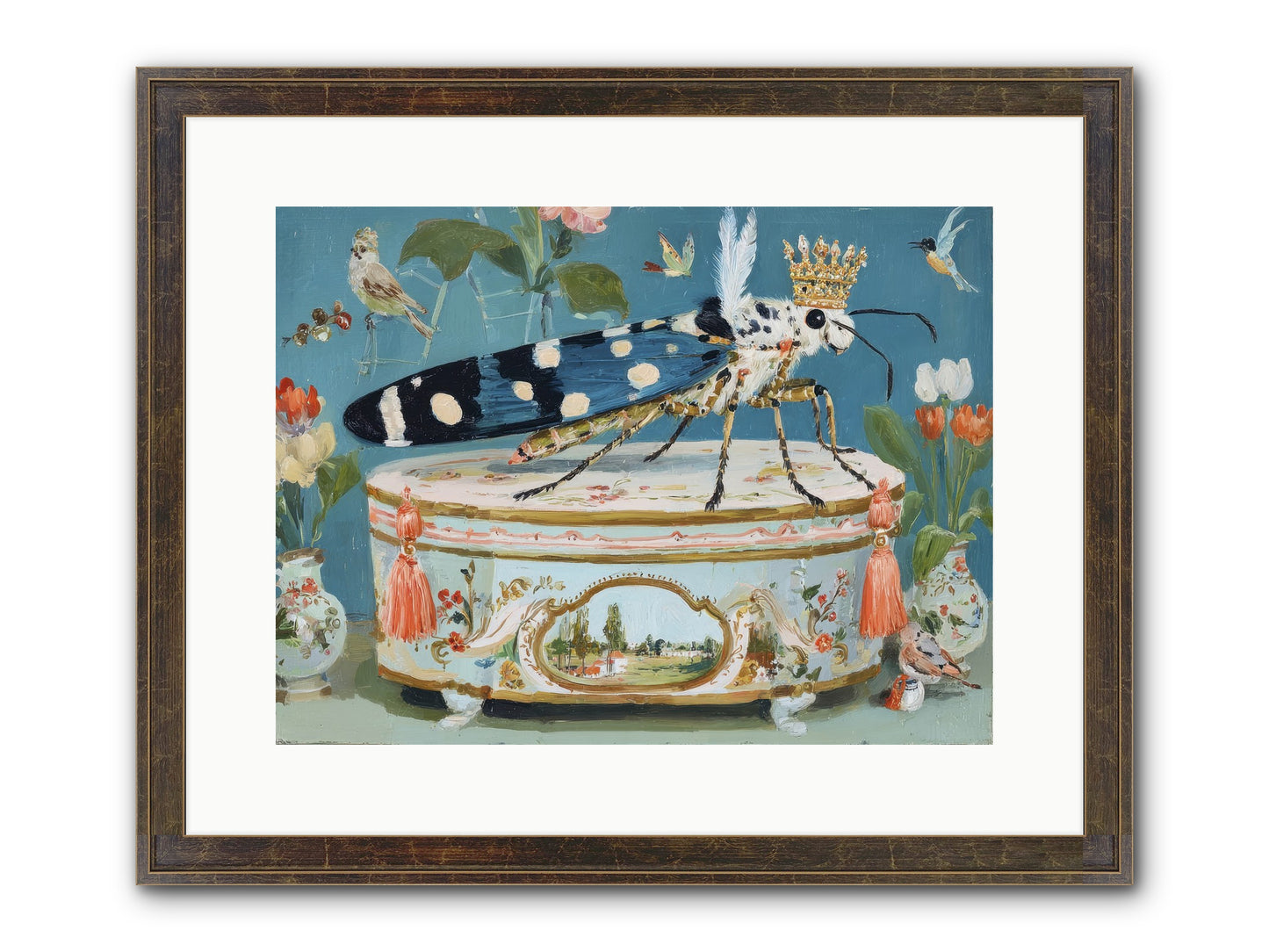 Love Notes Framed Print - Slimwoods Black/Gold 16x12