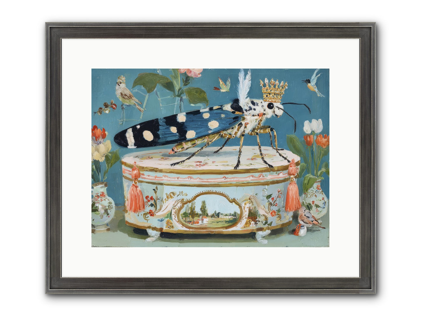 Love Notes Framed Print - Slimwoods Black/Silver 16x12