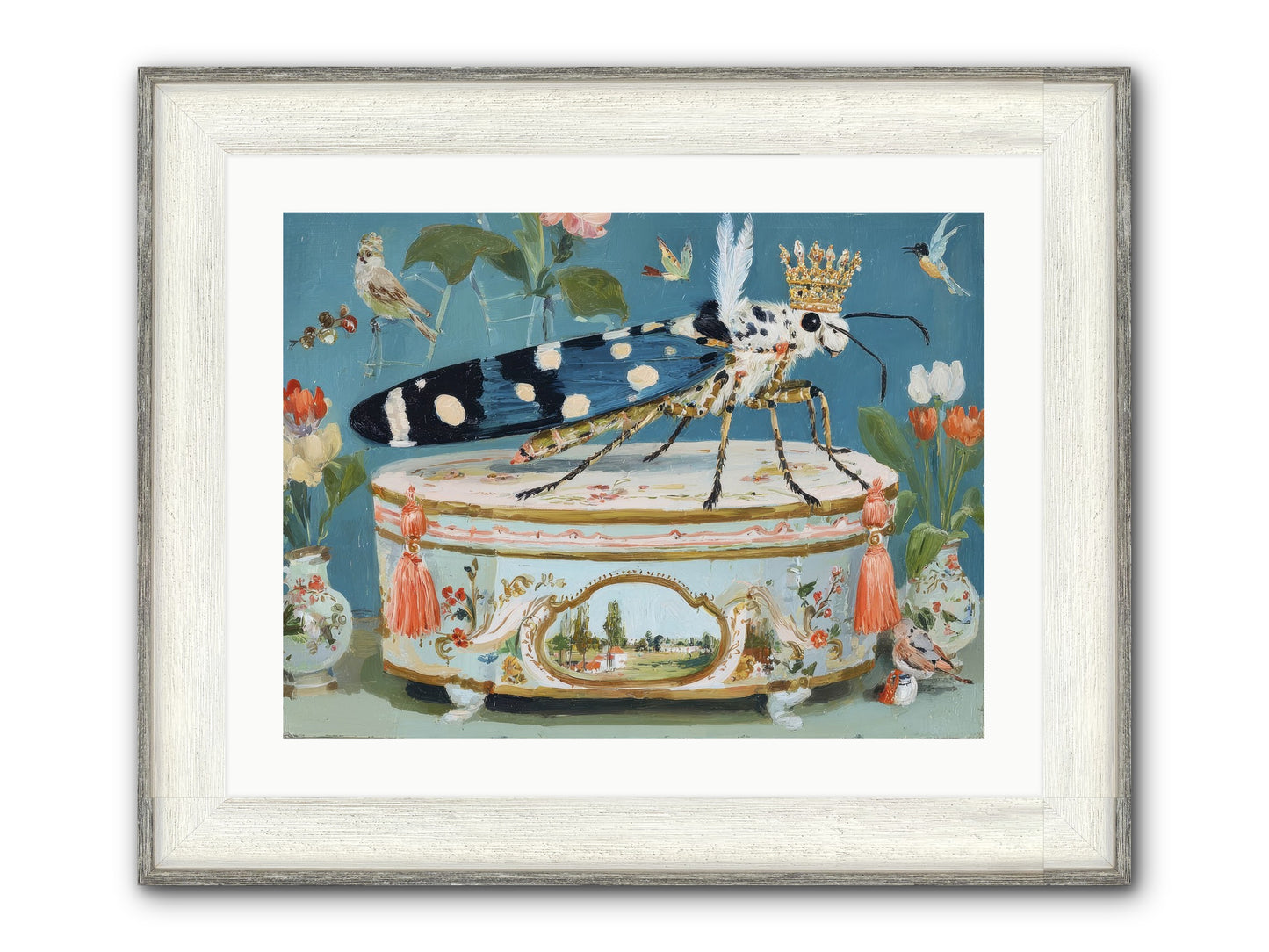 Love Notes Framed Print - Driftwood White 24x18
