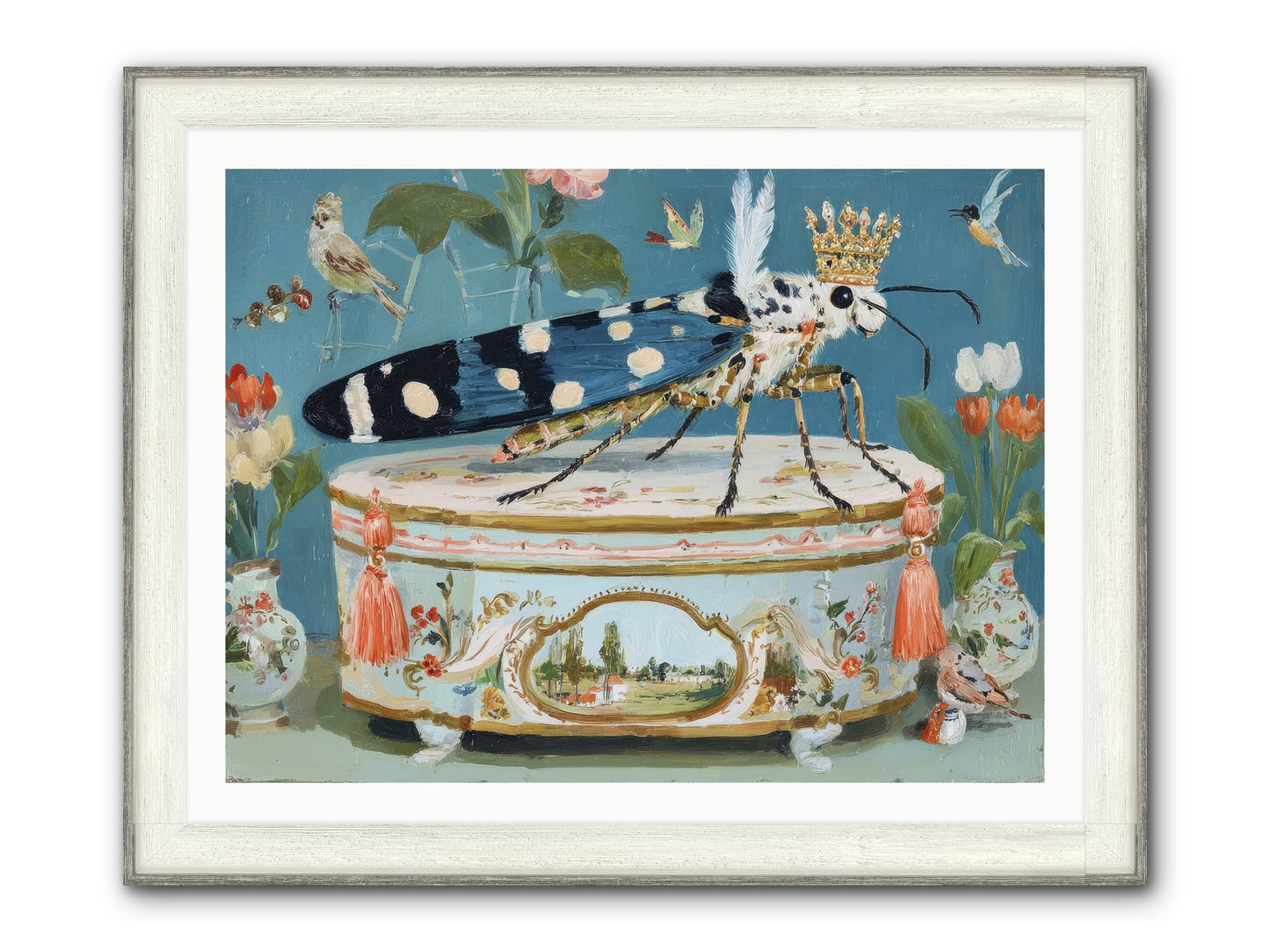 Love Notes Framed Print - Driftwood White 40x30