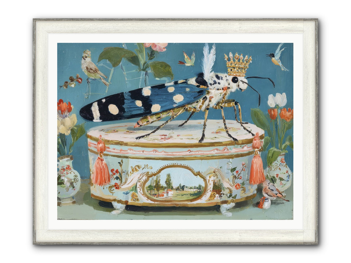 Love Notes Framed Print - Driftwood White 48x36
