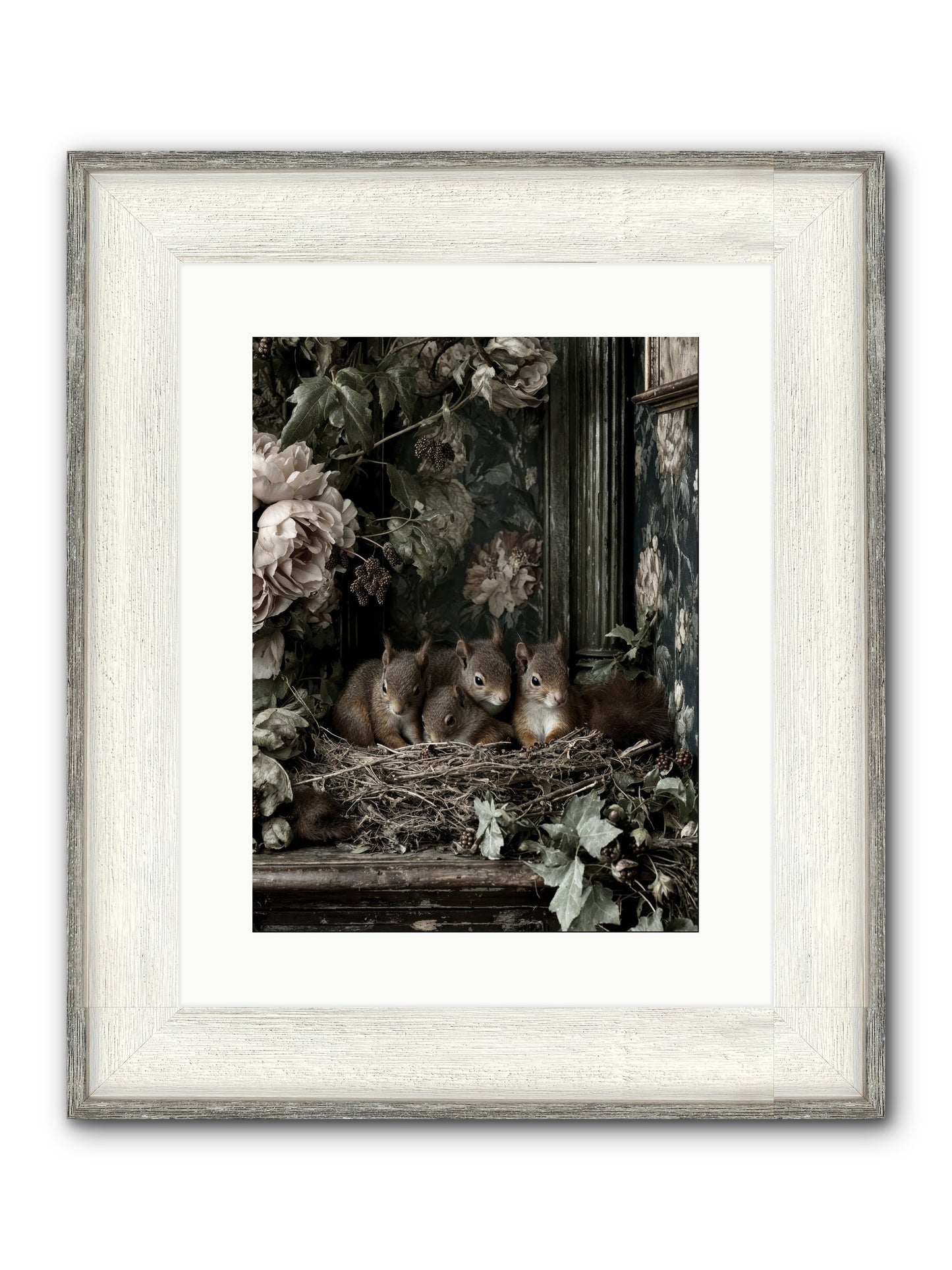 Love's Chosen Moment Framed Print - Driftwood White 12x16