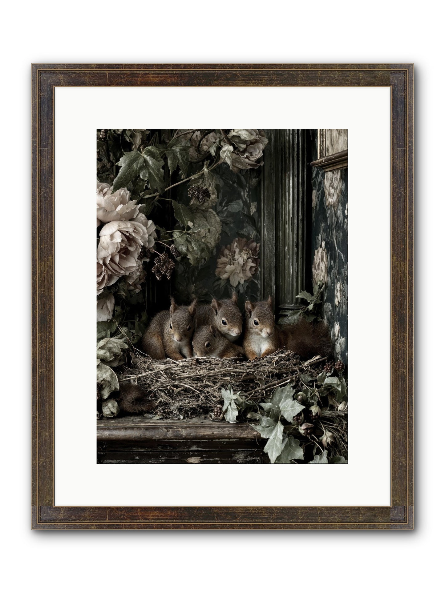 Love's Chosen Moment Framed Print - Slimwoods Black/Gold 12x16