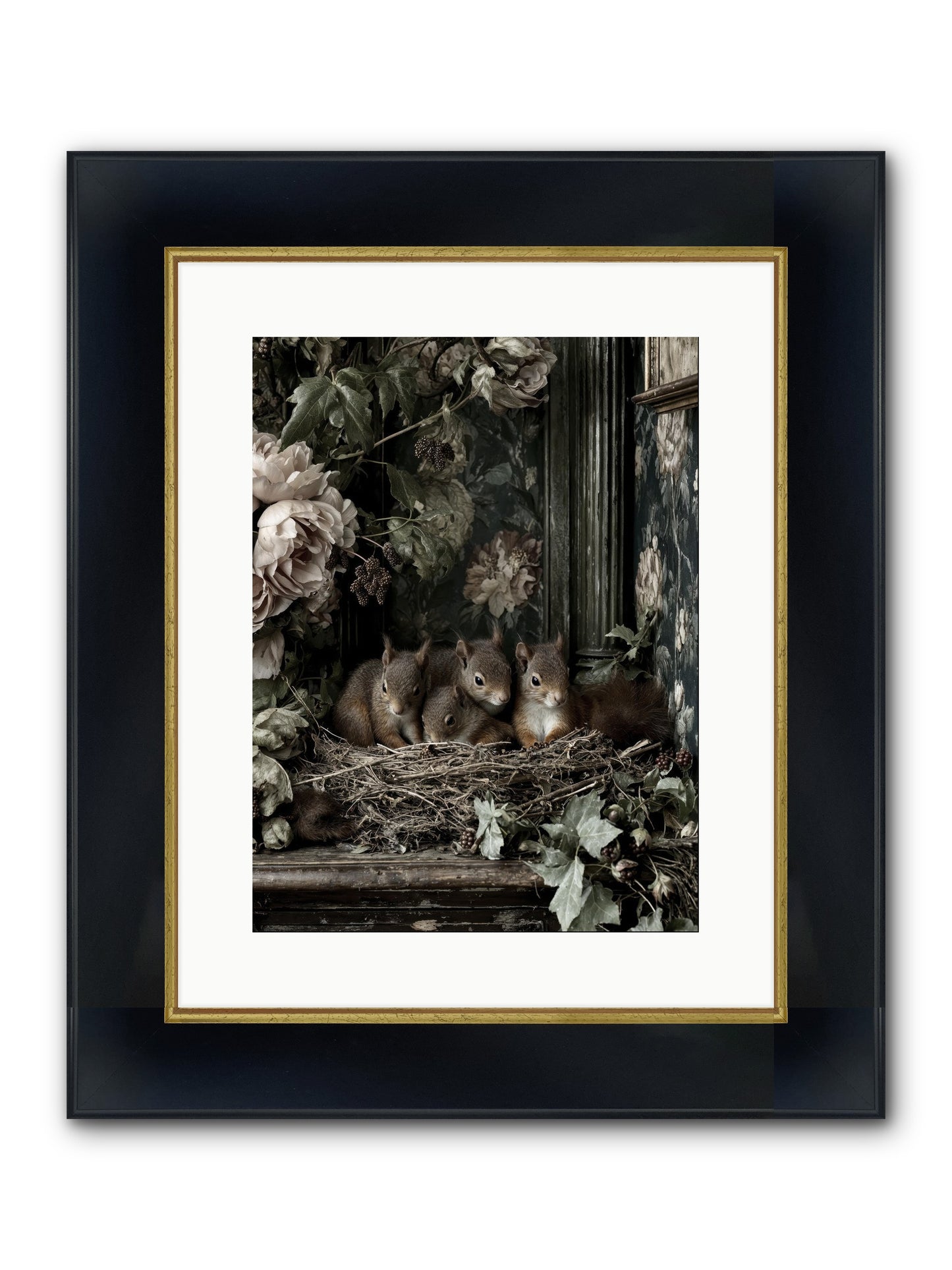 Love's Chosen Moment Framed Print - Wide Black w/Gold 12x16