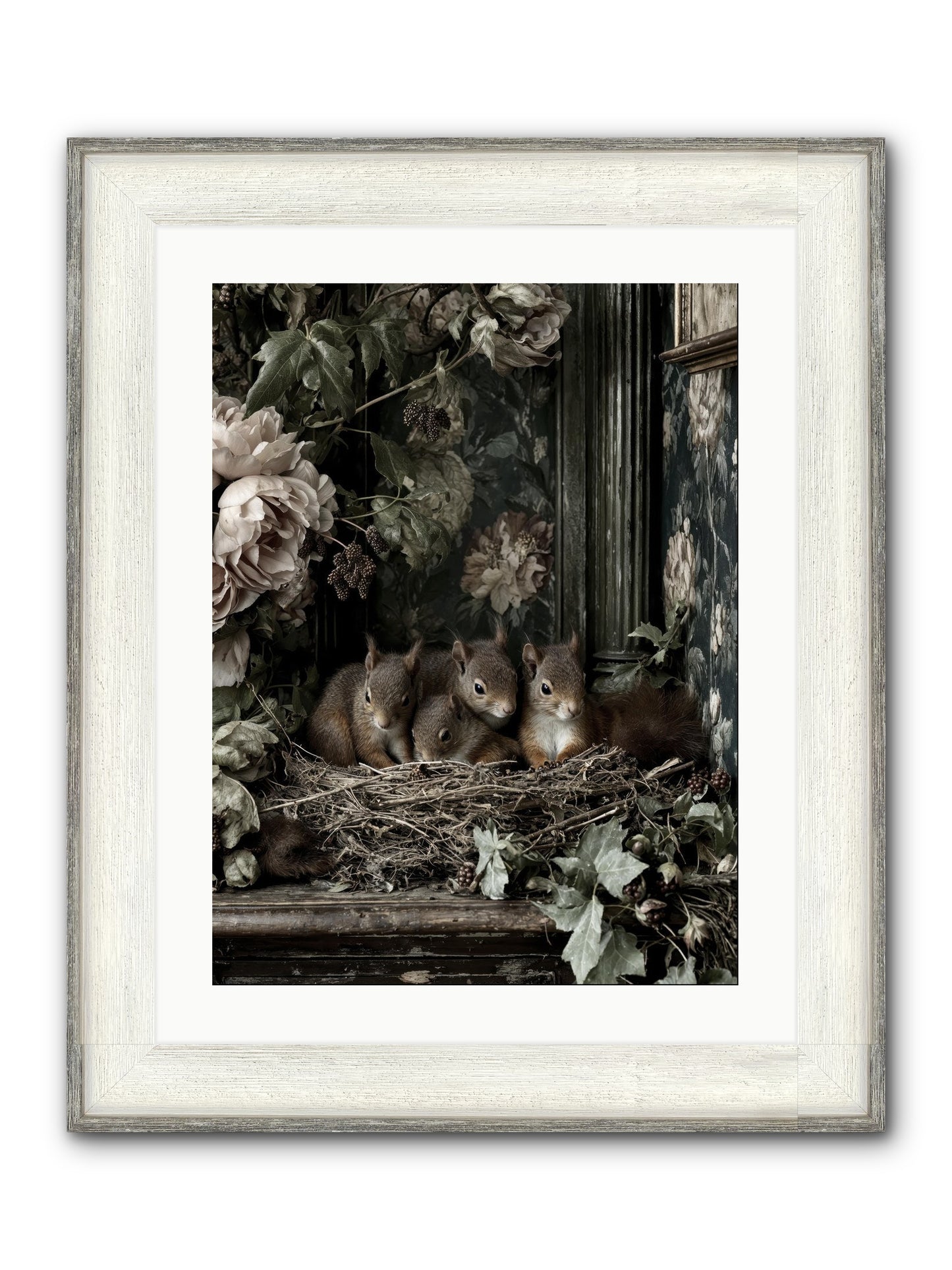 Love's Chosen Moment Framed Print - Driftwood White 18x24