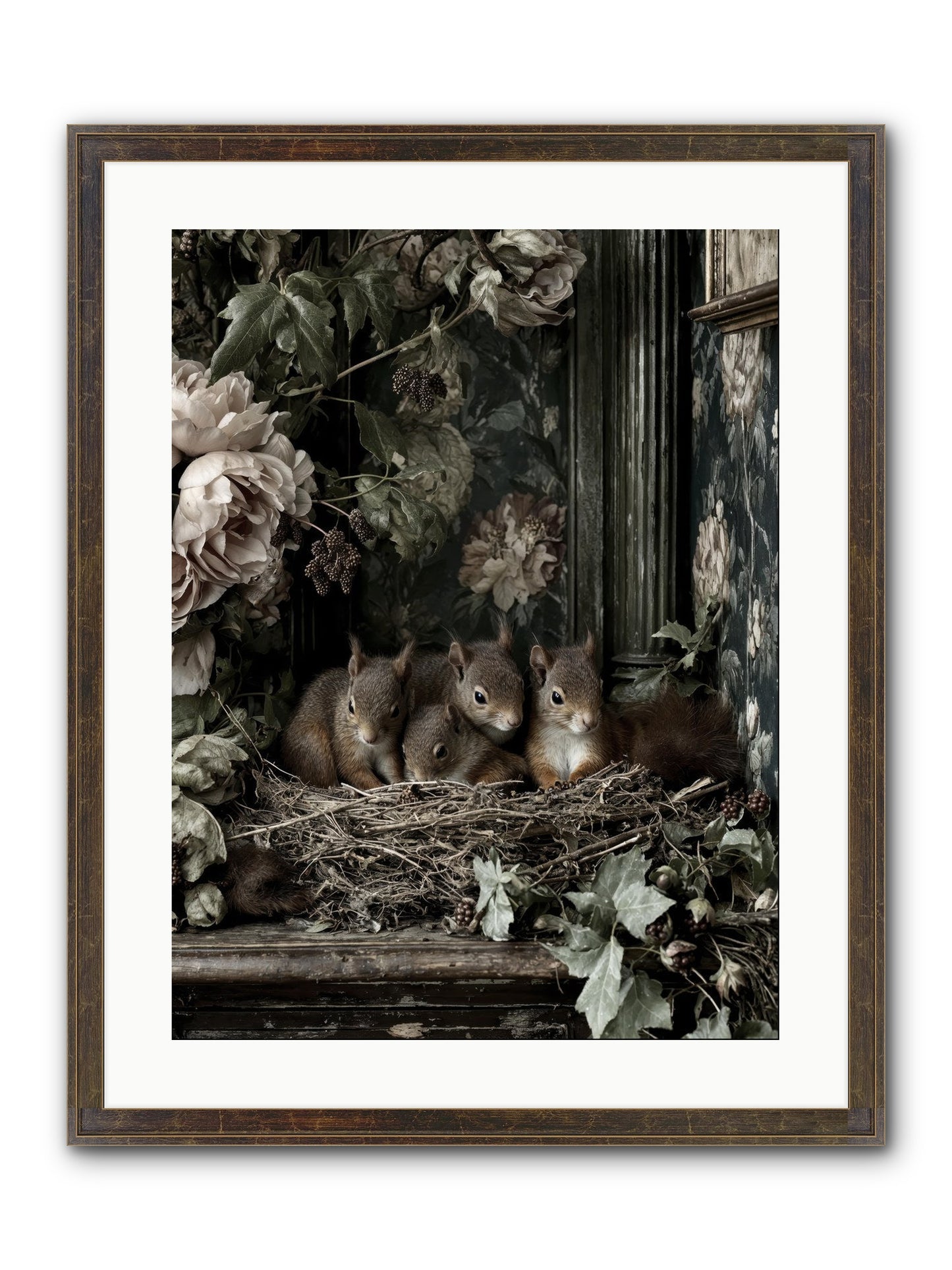 Love's Chosen Moment Framed Print - Slimwoods Black/Gold 18x24