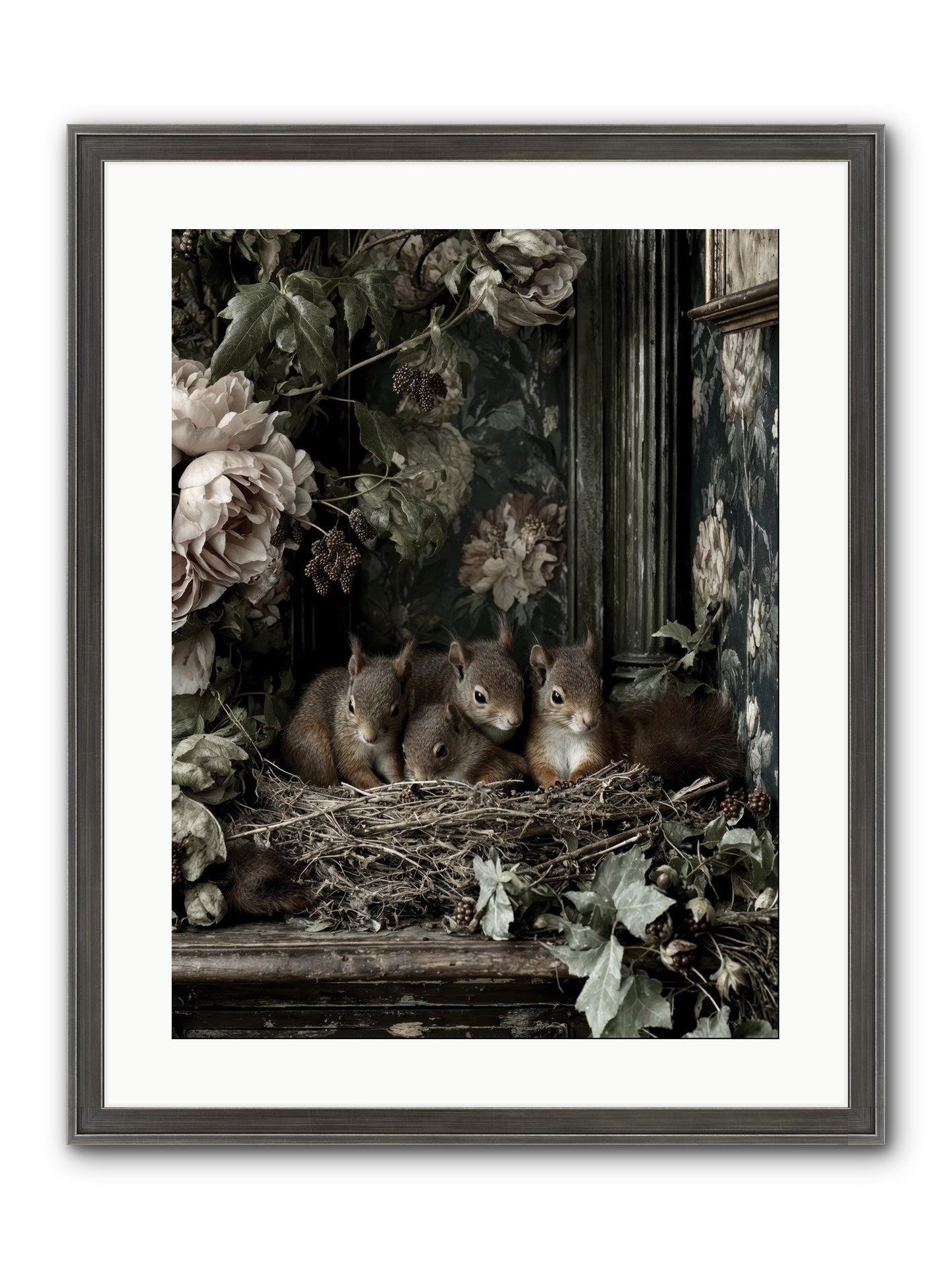 Love's Chosen Moment Framed Print - Slimwoods Black/Silver 18x24