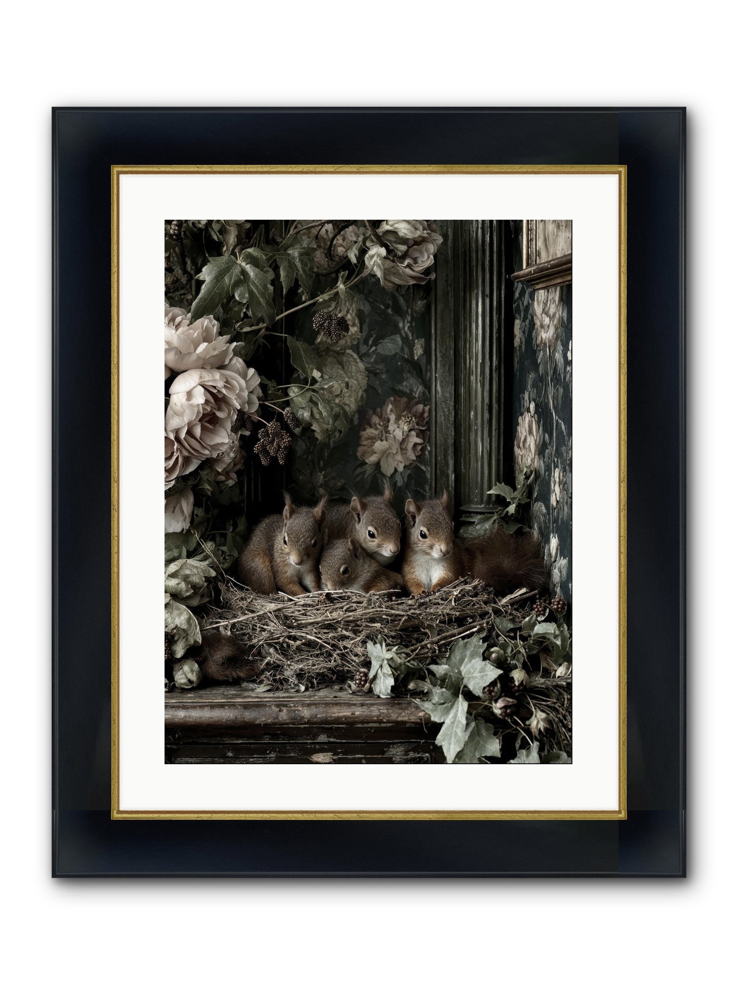 Love's Chosen Moment Framed Print - Wide Black w/Gold 18x24