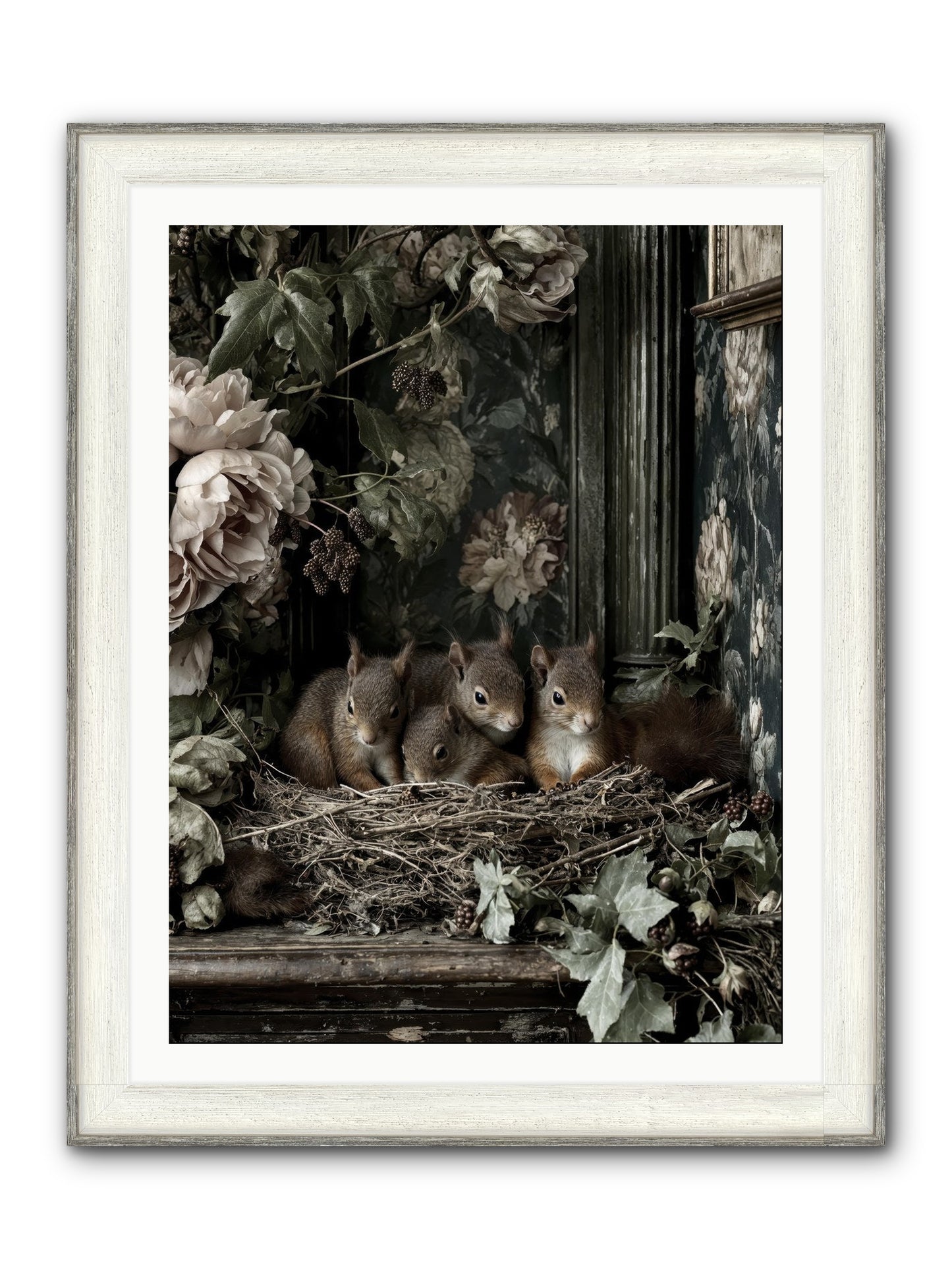 Love's Chosen Moment Framed Print - Driftwood White 30x40