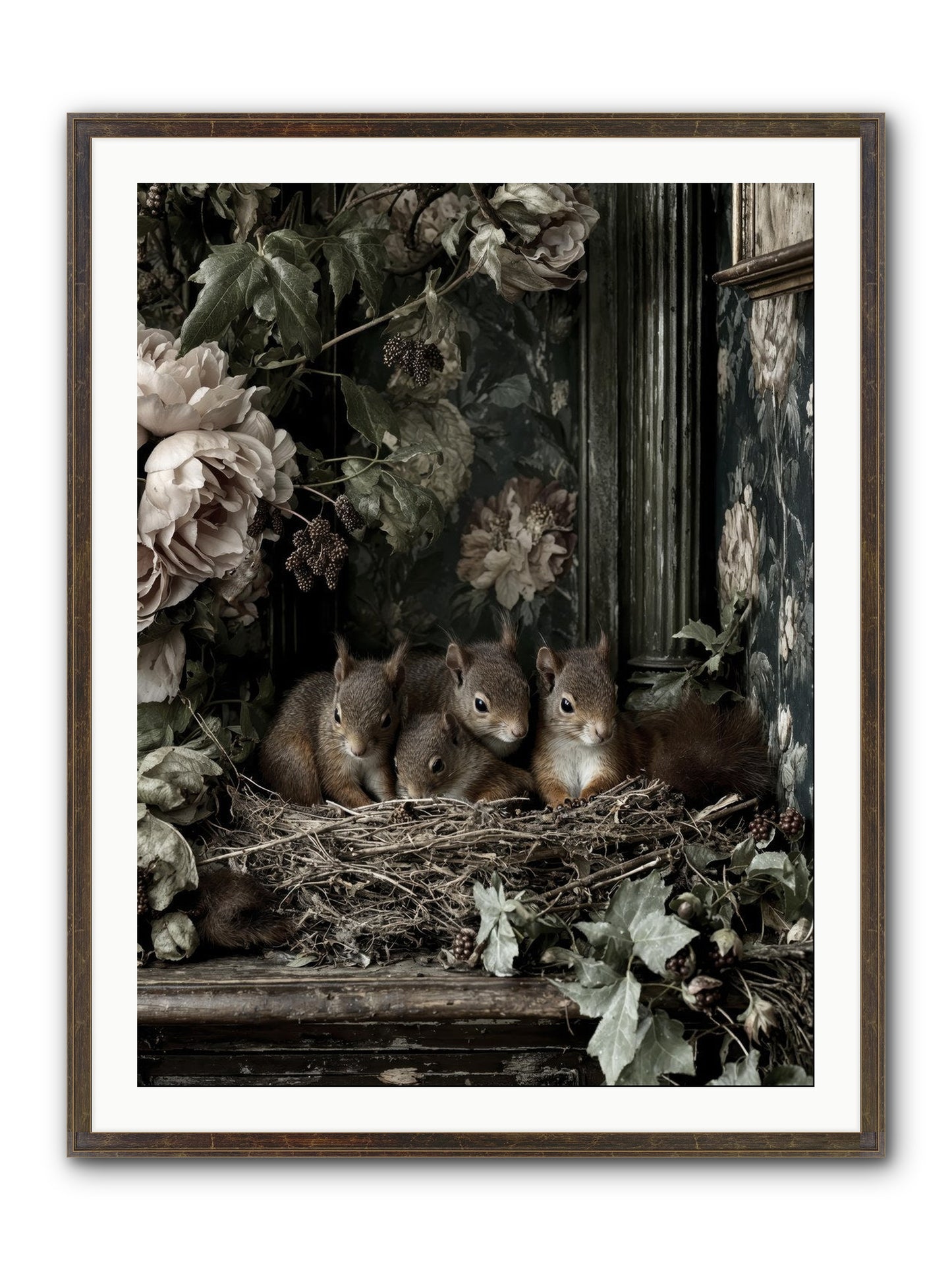Love's Chosen Moment Framed Print - Slimwoods Black/Gold 30x40