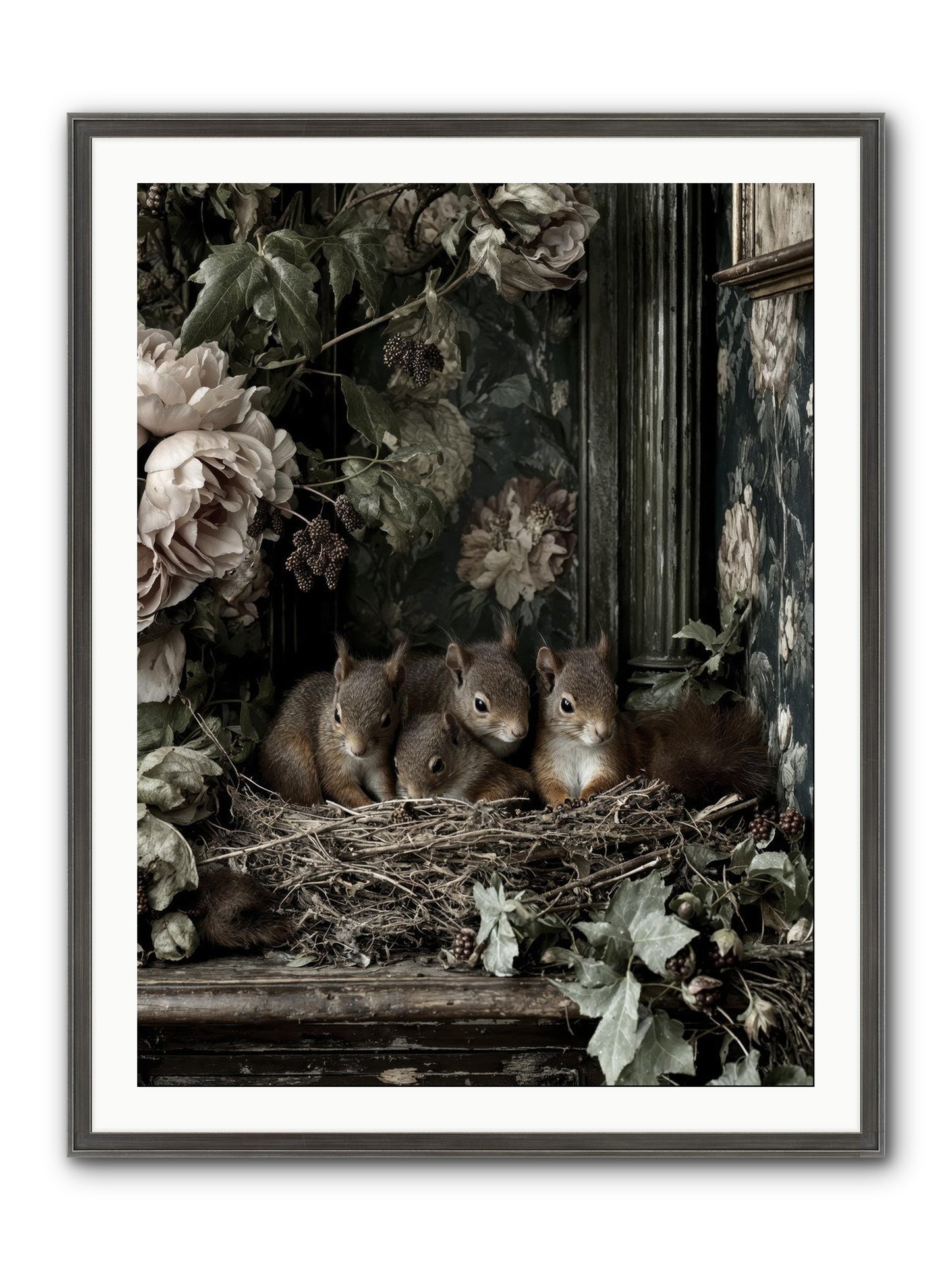 Love's Chosen Moment Framed Print - Slimwoods Black/Silver 30x40