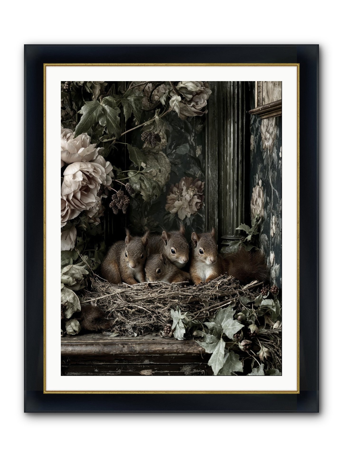 Love's Chosen Moment Framed Print - Wide Black w/Gold 30x40