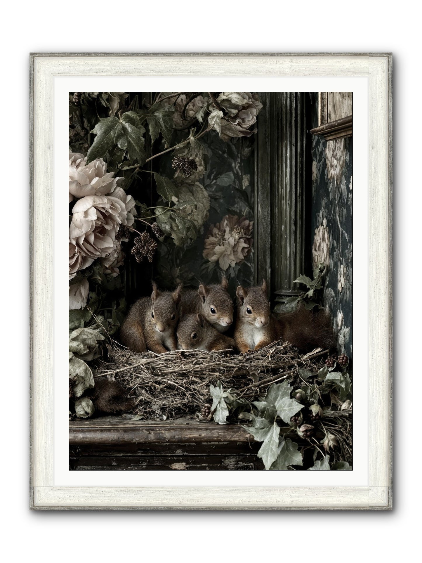 Love's Chosen Moment Framed Print - Driftwood White 36x48