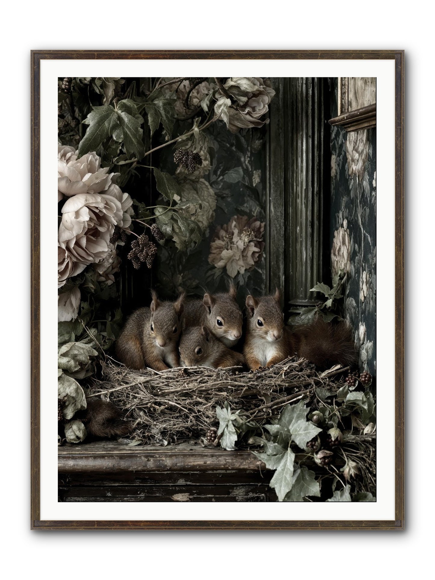 Love's Chosen Moment Framed Print - Slimwoods Black/Gold 36x48