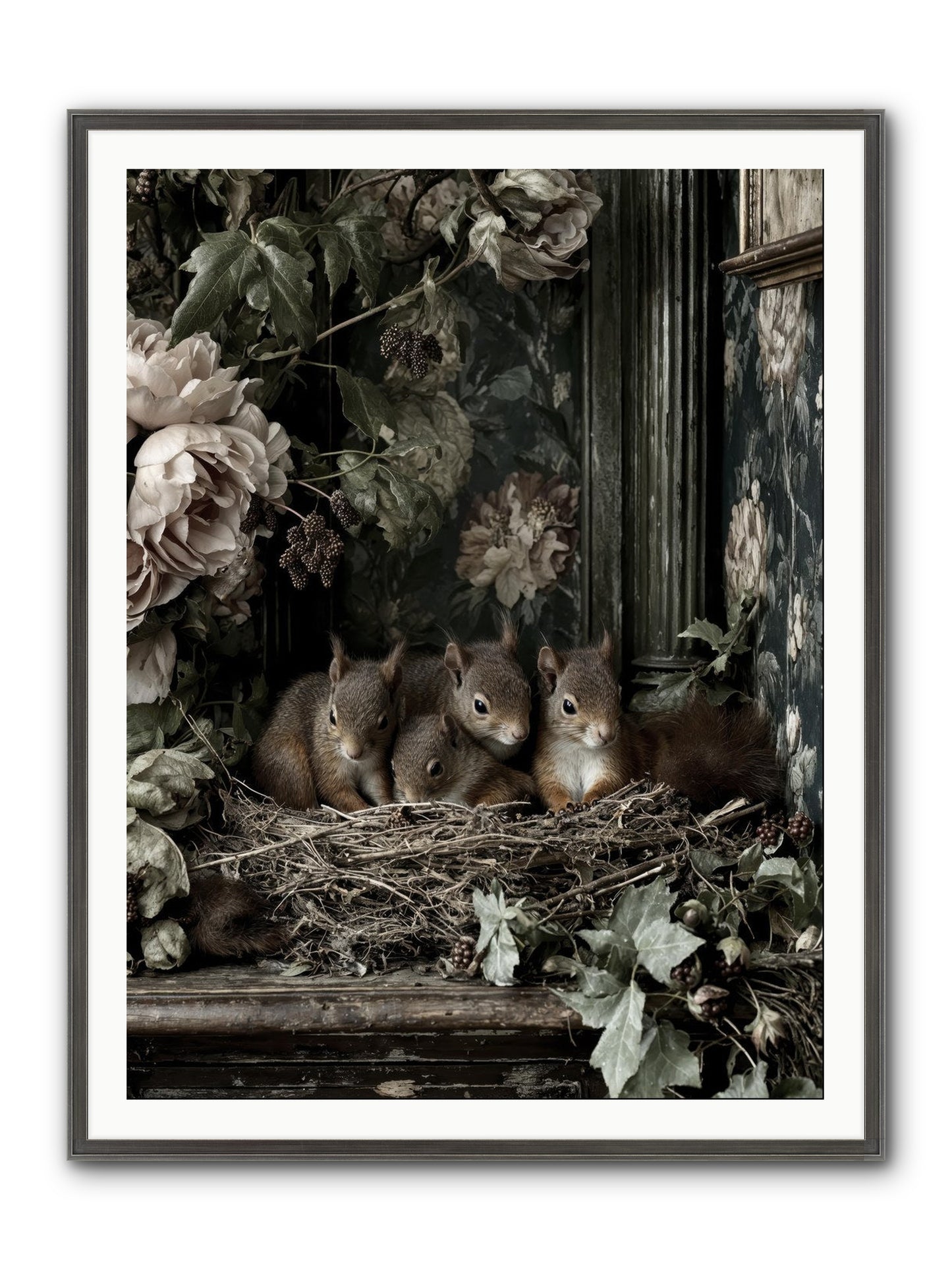 Love's Chosen Moment Framed Print - Slimwoods Black/Silver 36x48
