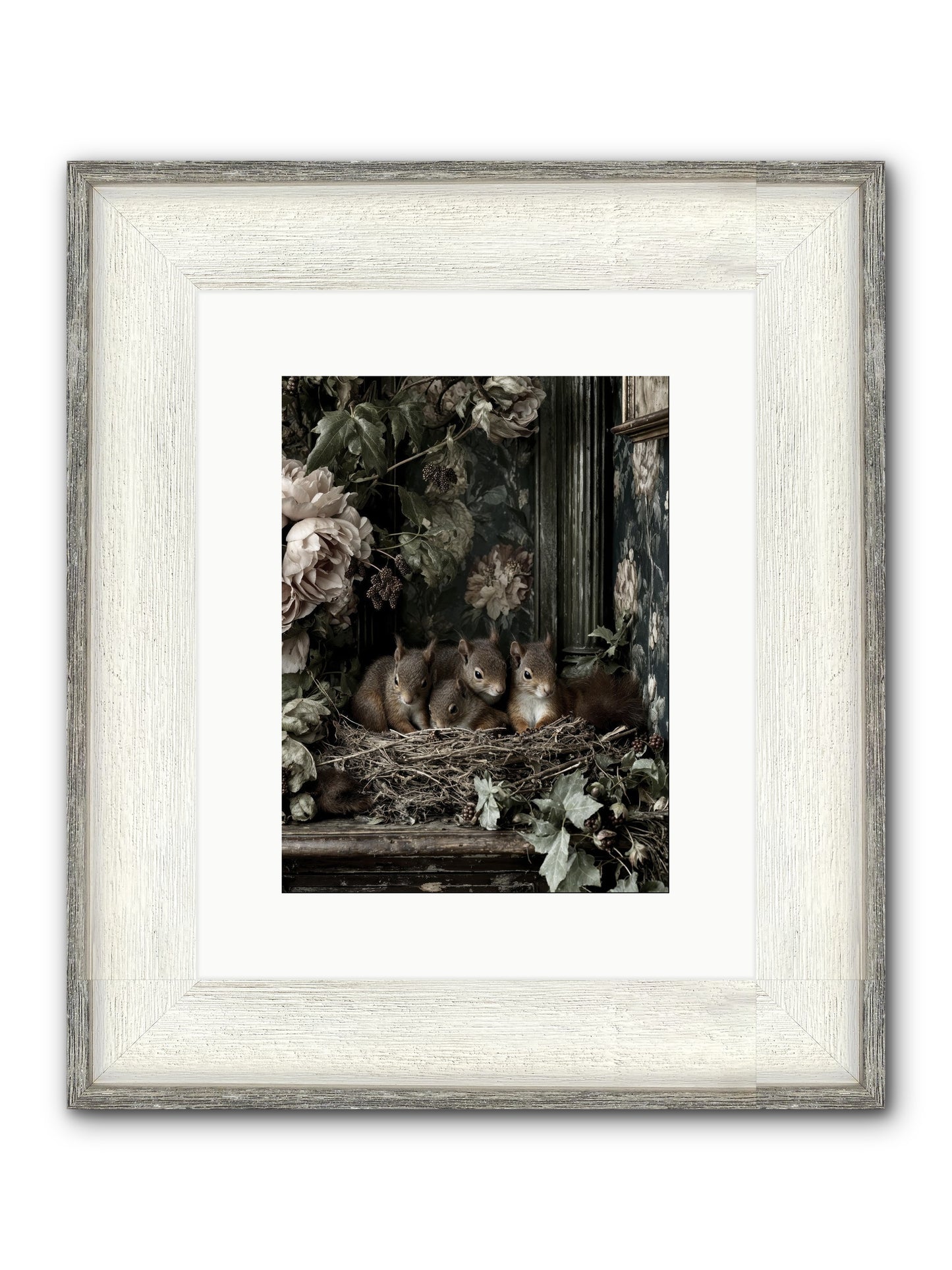 Love's Chosen Moment Framed Print - Driftwood White 9x12