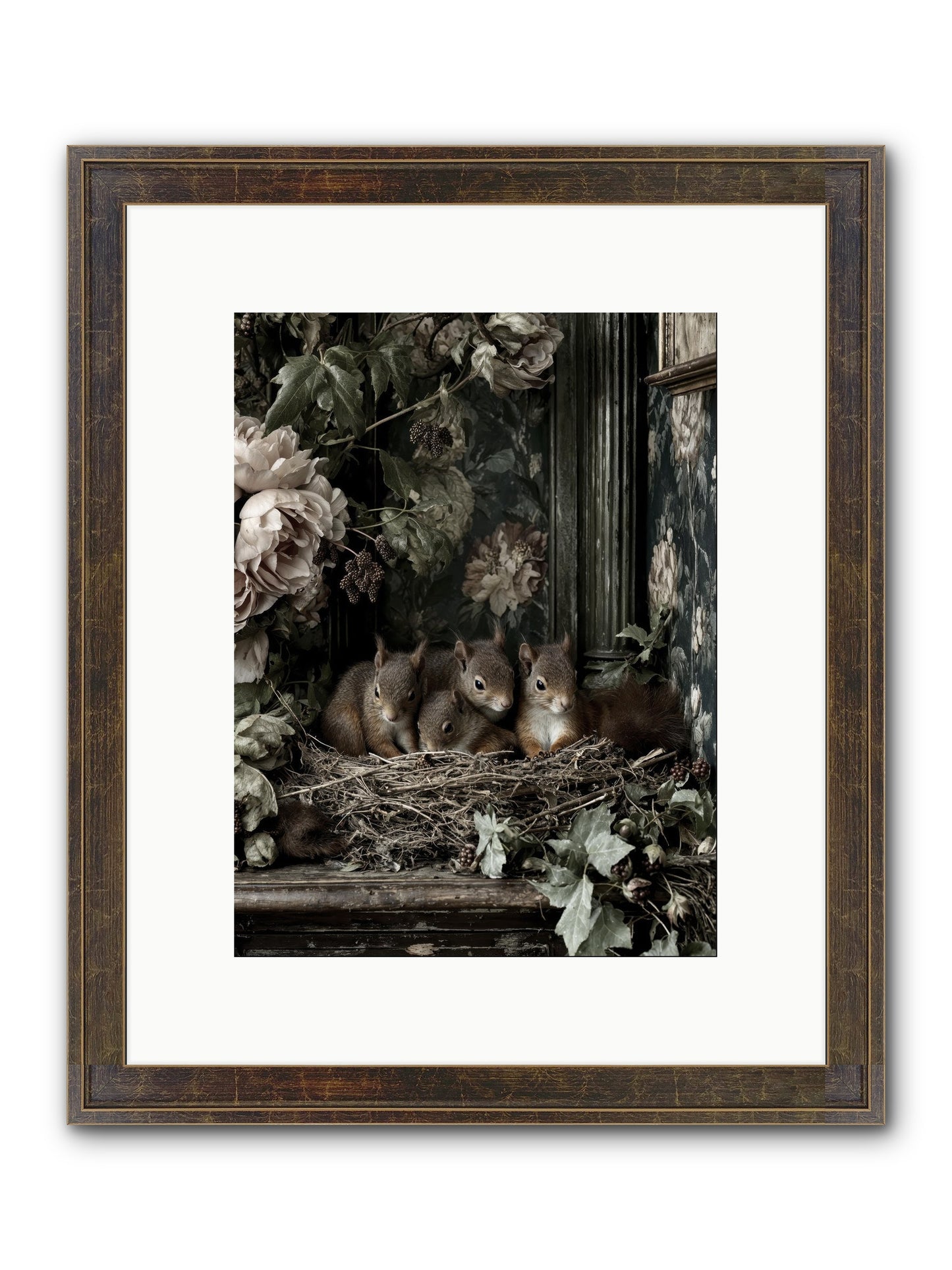 Love's Chosen Moment Framed Print - Slimwoods Black/Gold 9x12
