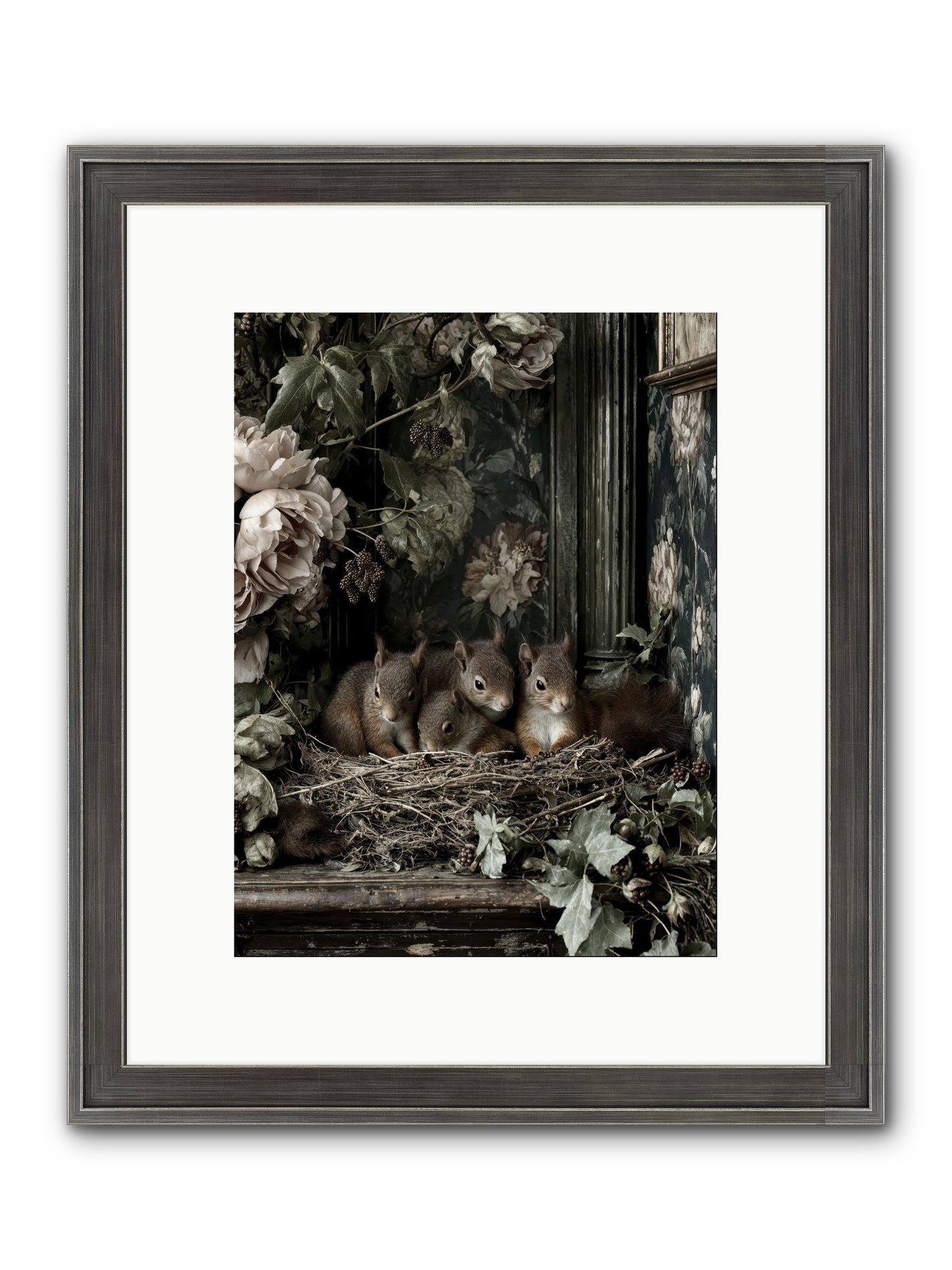 Love's Chosen Moment Framed Print - Slimwoods Black/Silver 9x12