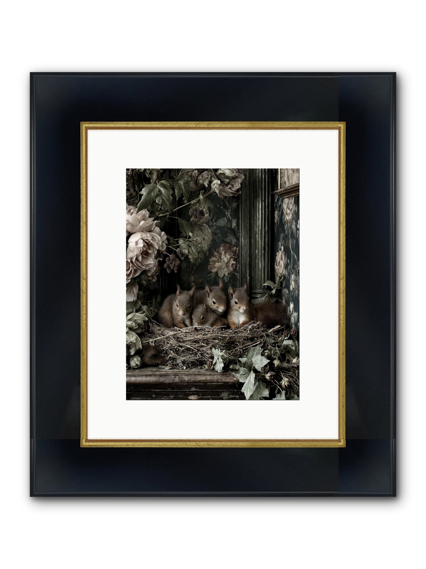 Love's Chosen Moment Framed Print - Wide Black w/Gold 9x12