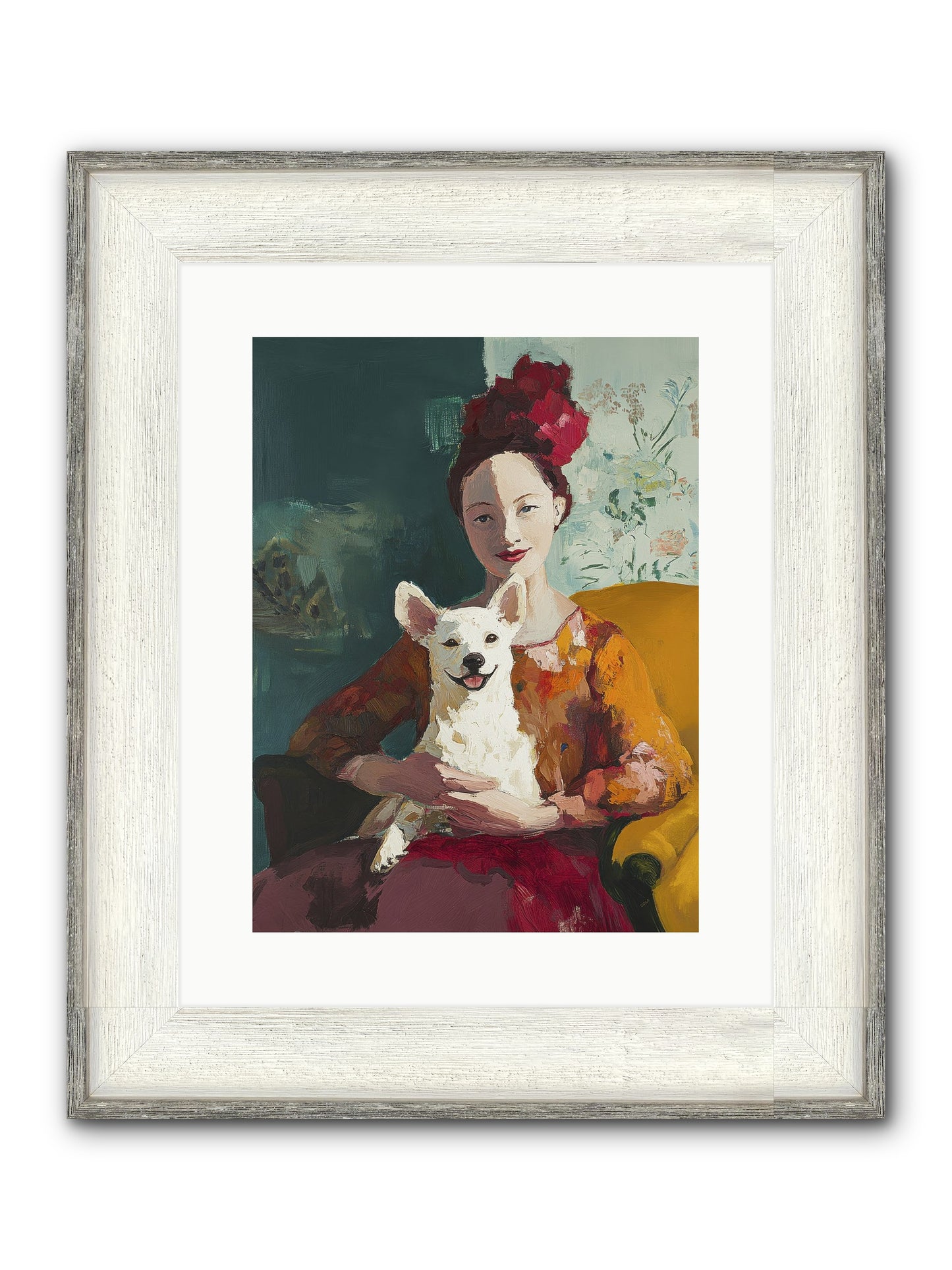 Love's Perfect Frame Framed Print - Driftwood White 12x16