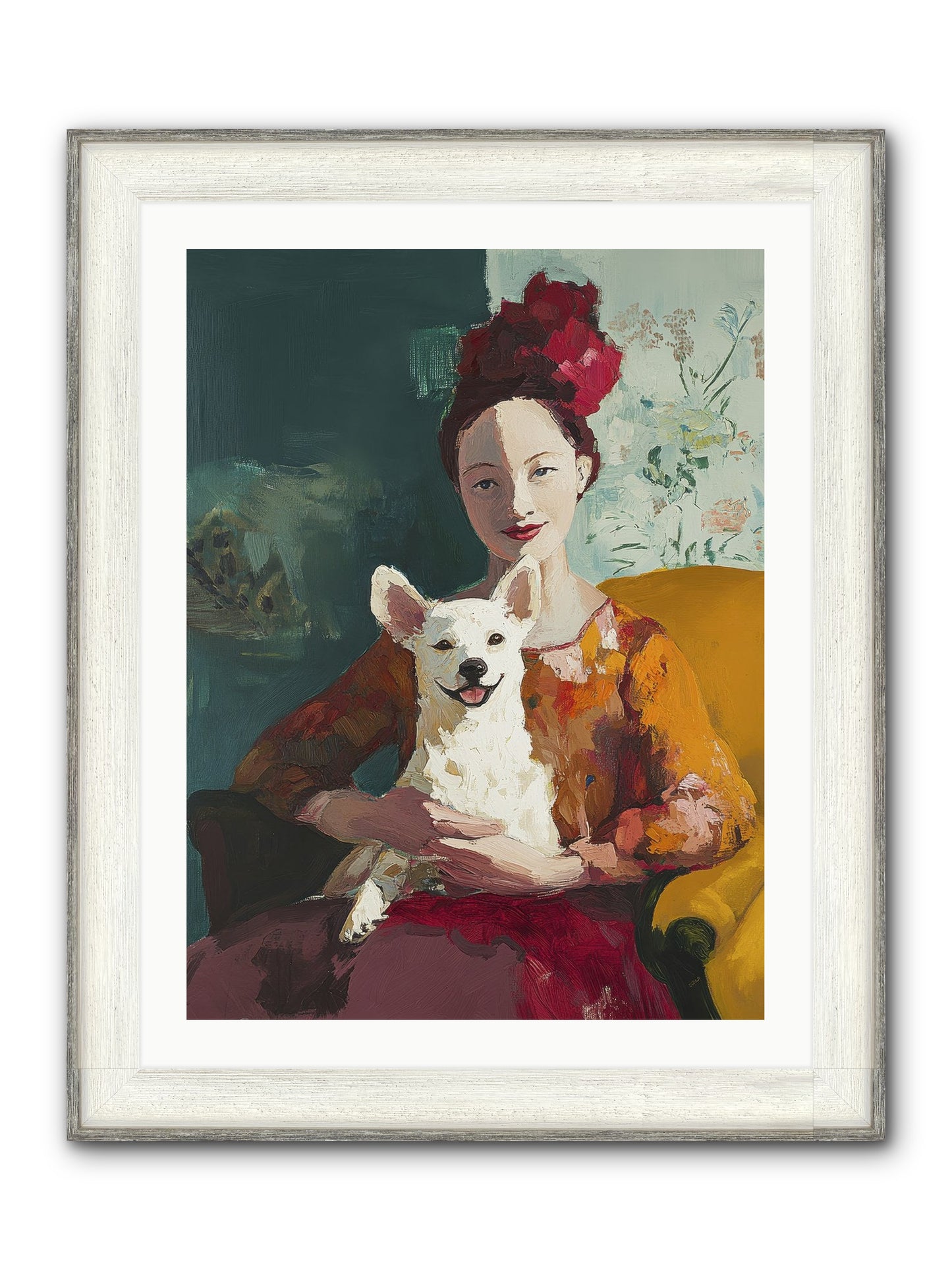 Love's Perfect Frame Framed Print - Driftwood White 24x32