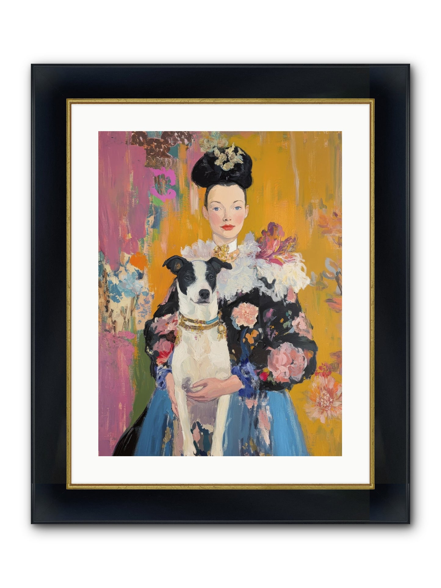 Love's Sweet Magic Framed Print - Wide Black w/Gold 18x24