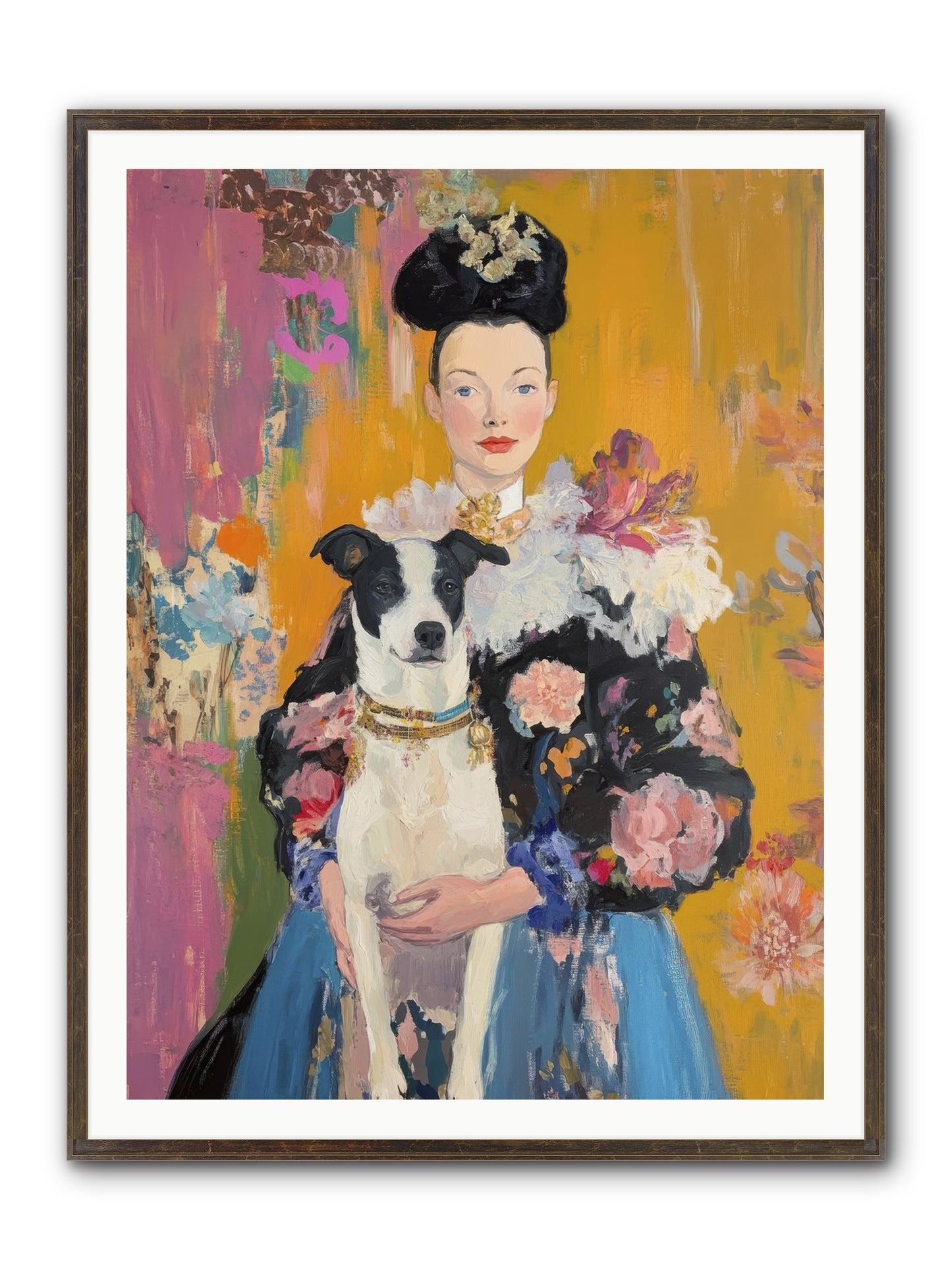 Love's Sweet Magic Framed Print - Slimwoods Black/Gold 36x48