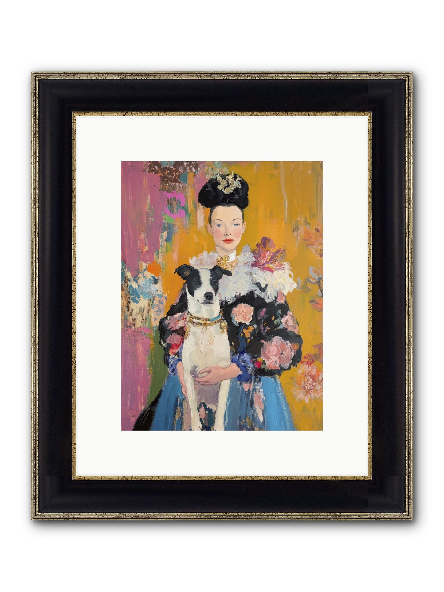 Love's Sweet Magic Framed Print - Black & Gold 9x12