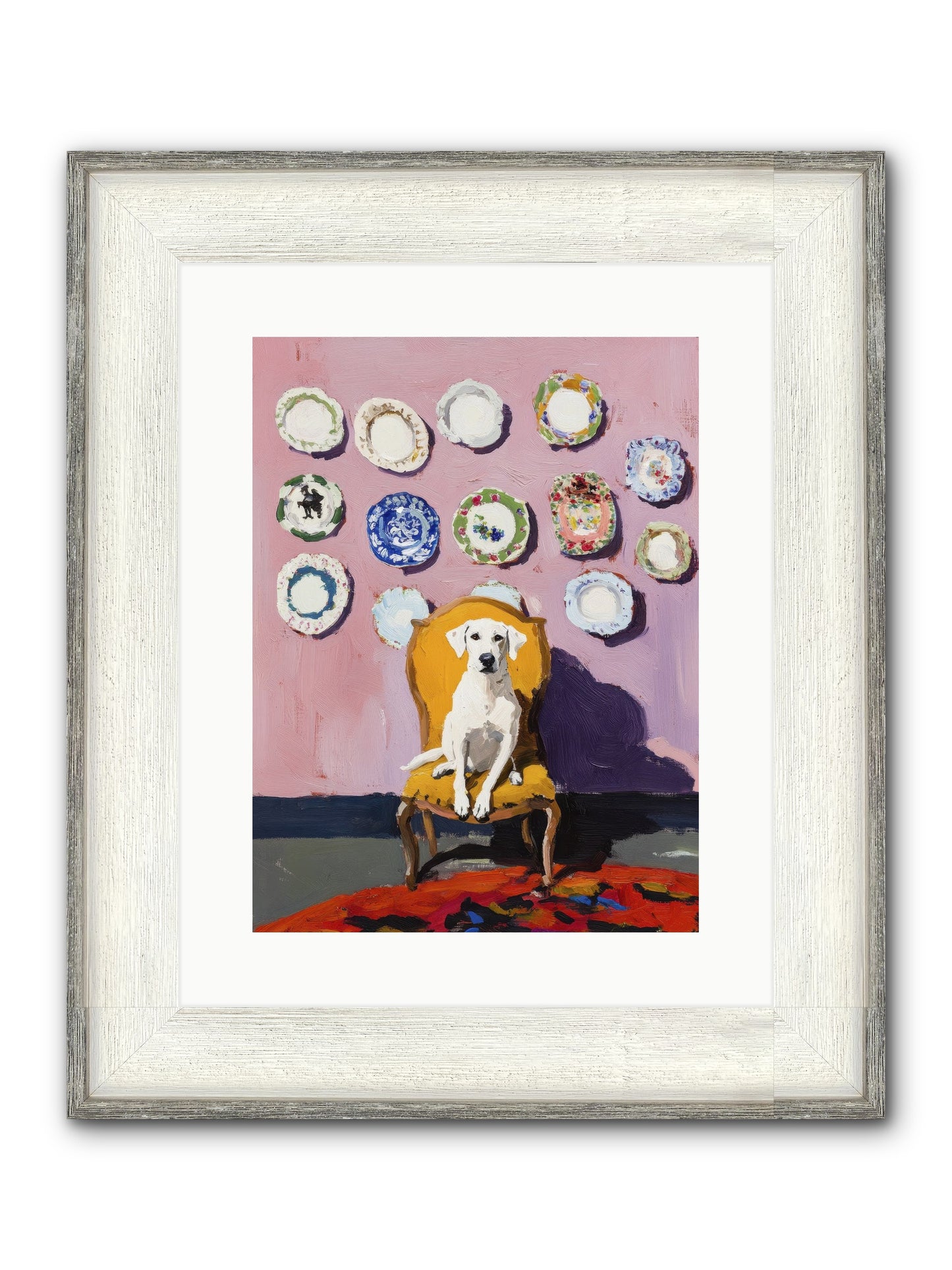Love Sits Pretty Framed Print - Driftwood White 12x16