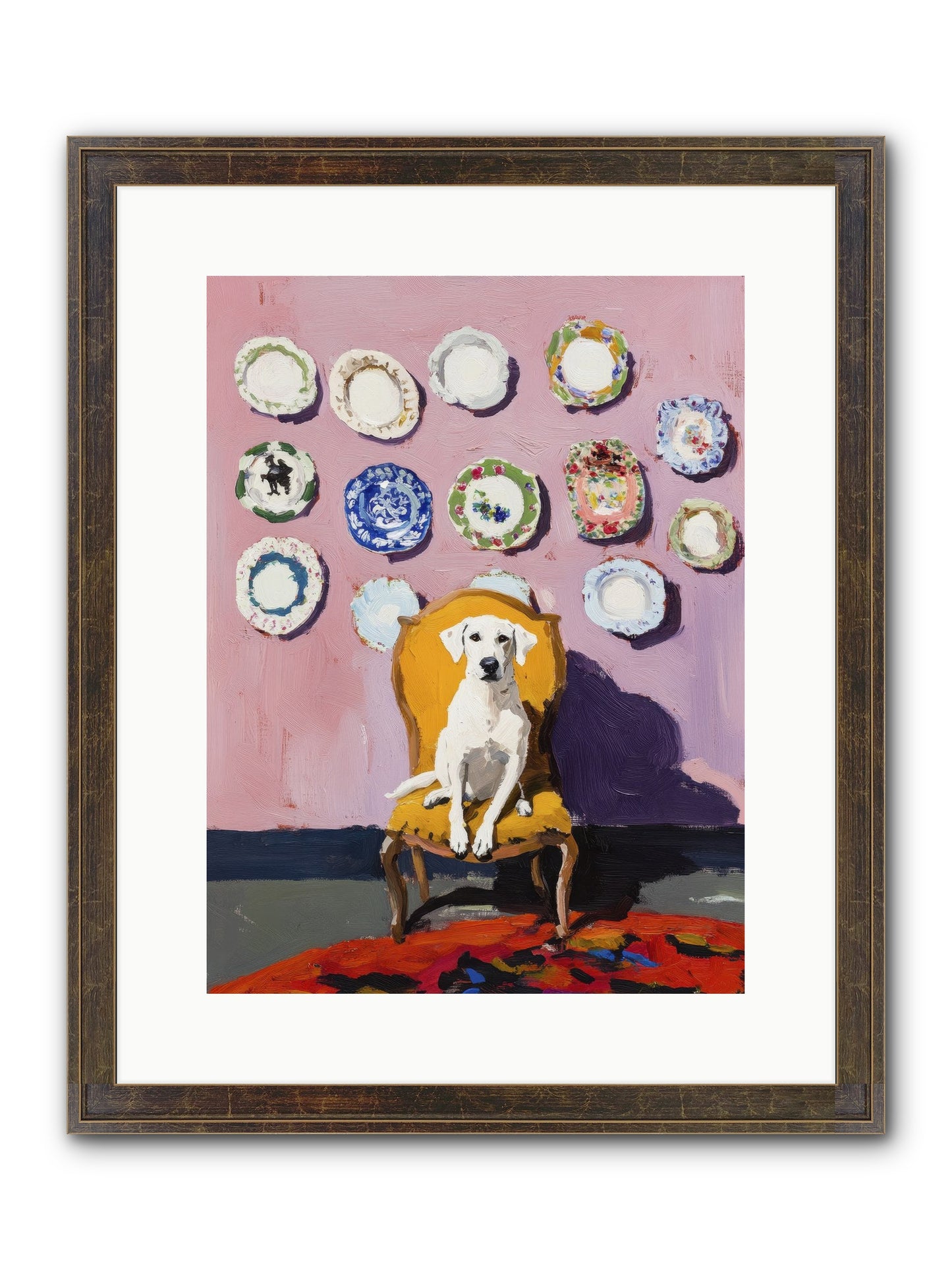 Love Sits Pretty Framed Print - Slimwoods Black/Gold 12x16