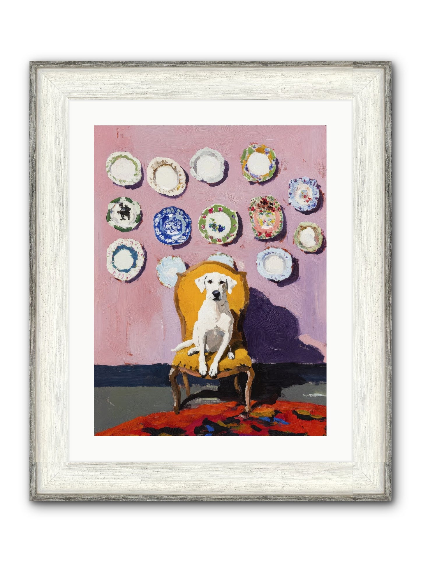 Love Sits Pretty Framed Print - Driftwood White 18x24