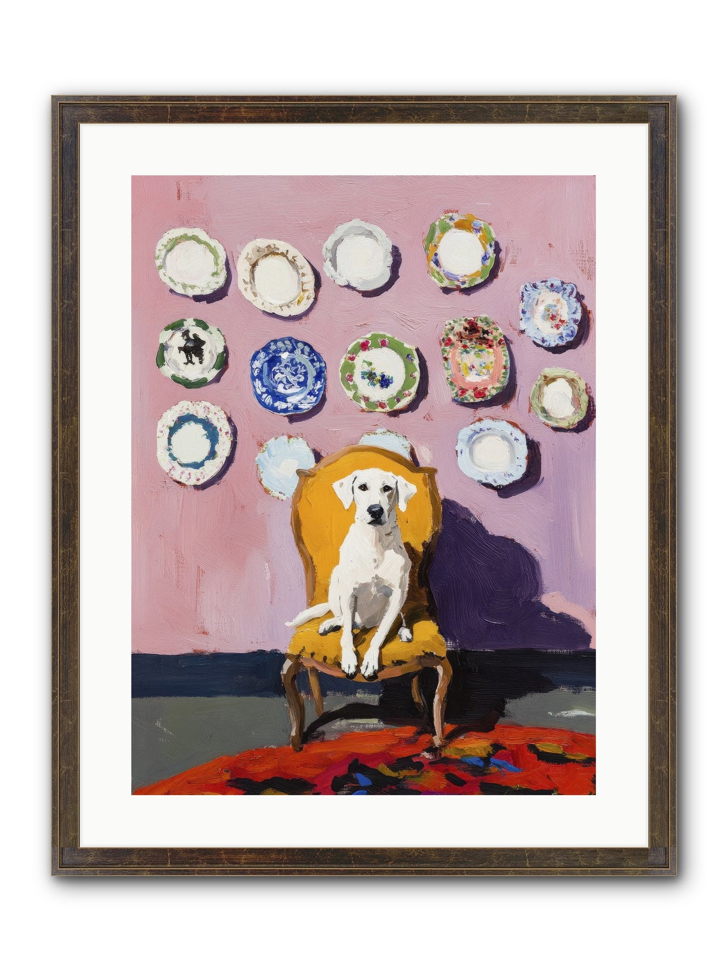 Love Sits Pretty Framed Print - Slimwoods Black/Gold 18x24