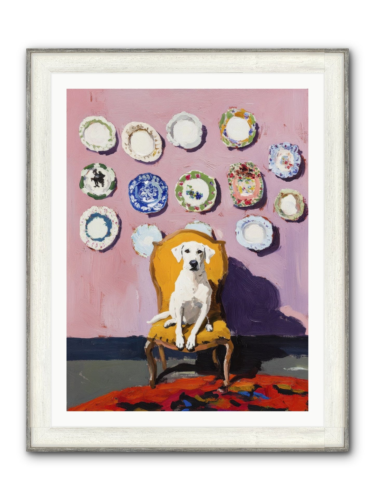 Love Sits Pretty Framed Print - Driftwood White 30x40