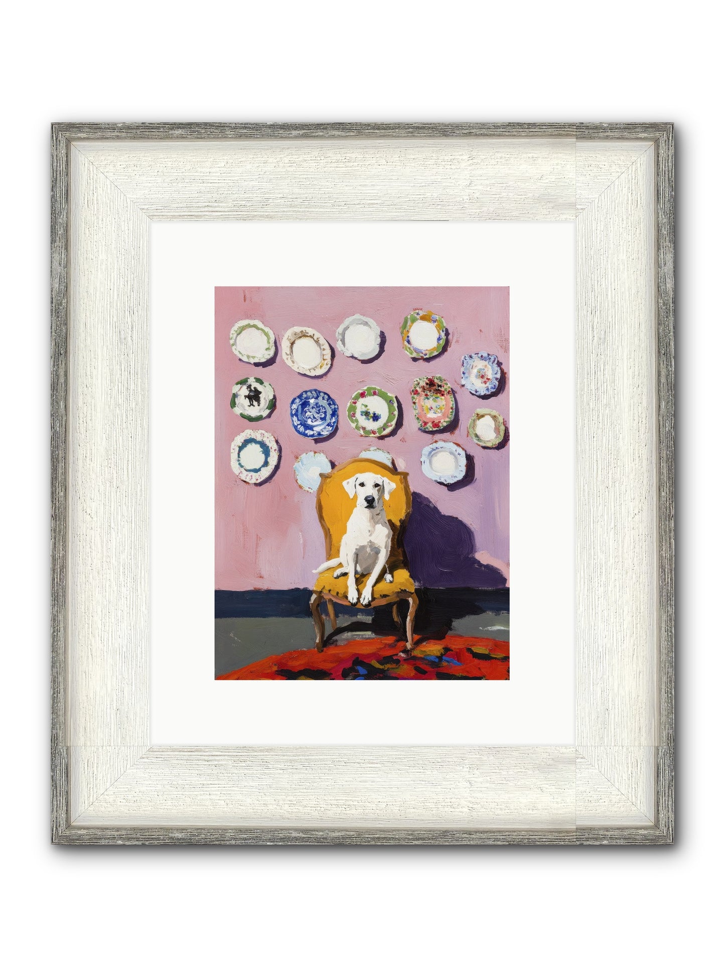 Love Sits Pretty Framed Print - Driftwood White 9x12