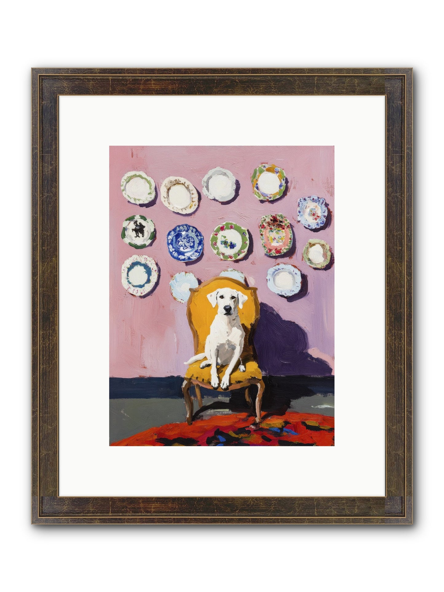 Love Sits Pretty Framed Print - Slimwoods Black/Gold 9x12