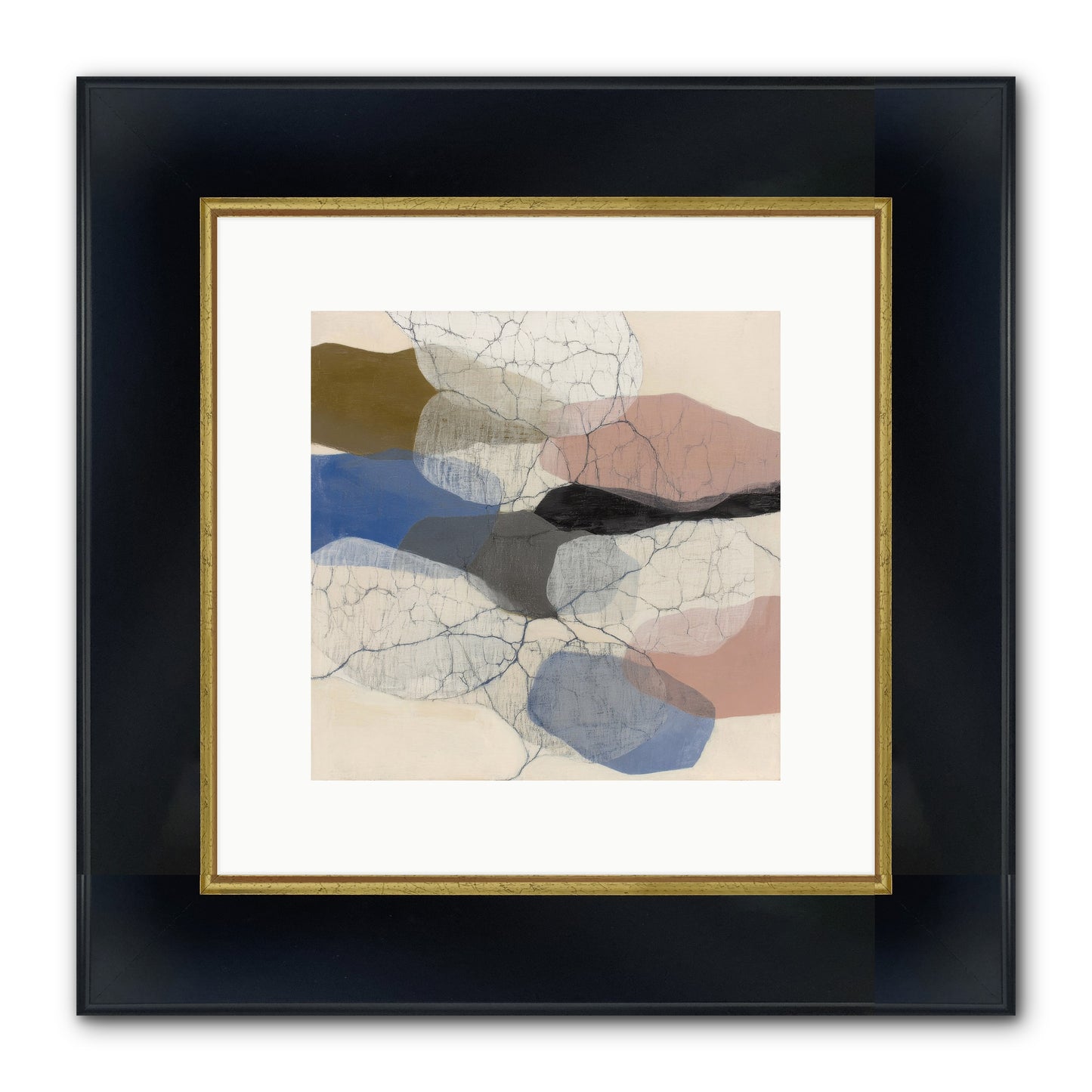 Lucent Framed Print - Wide Black w/Gold 10x10