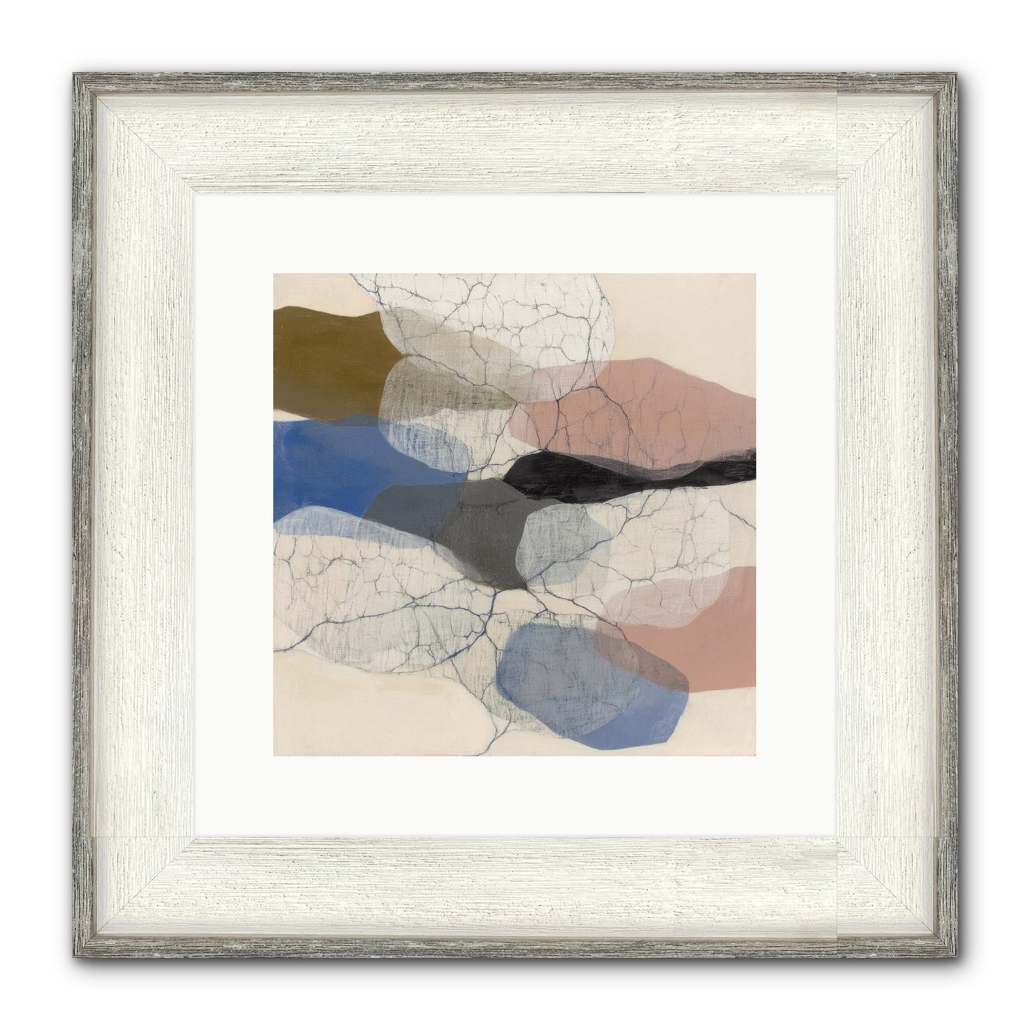 Lucent Framed Print - Driftwood White 12x12