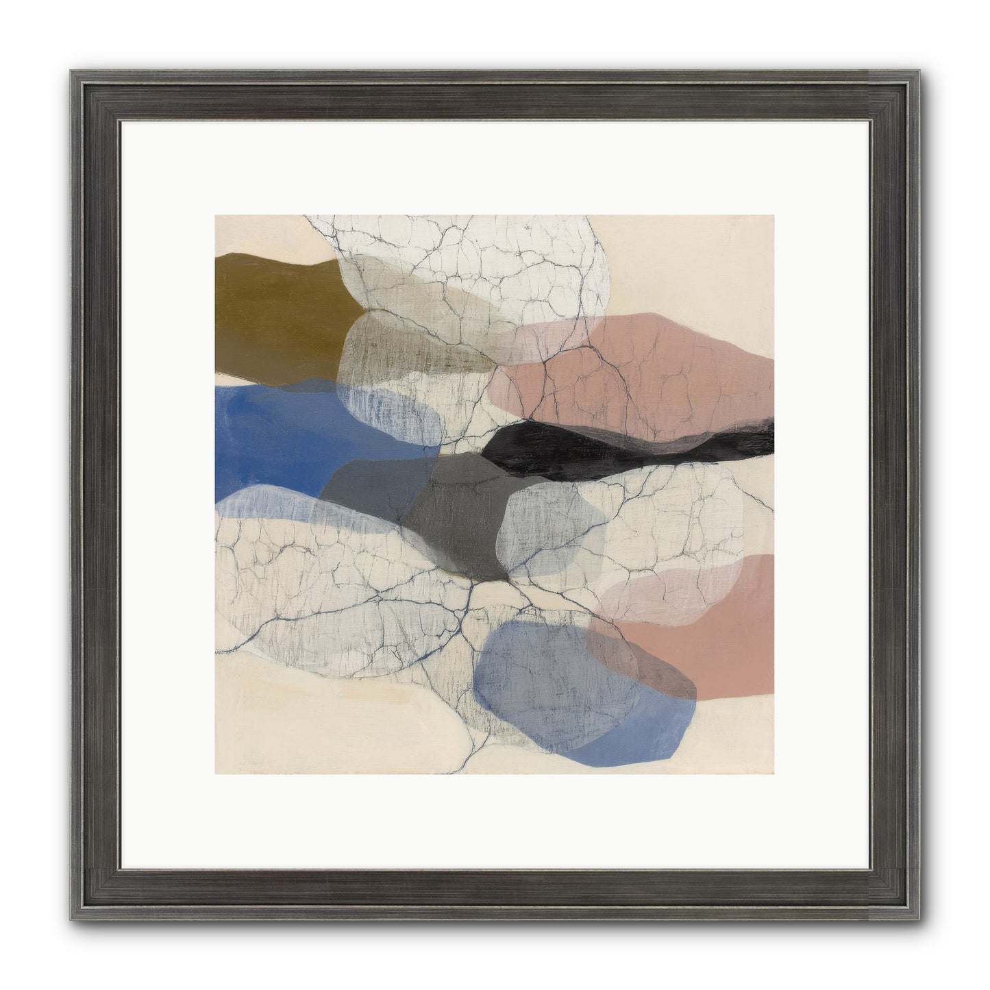 Lucent Framed Print - Slimwoods Black/Silver 12x12
