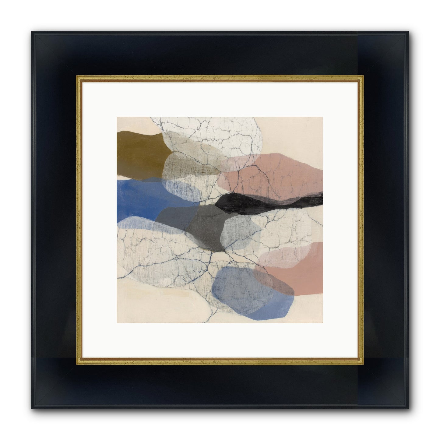 Lucent Framed Print - Wide Black w/Gold 12x12