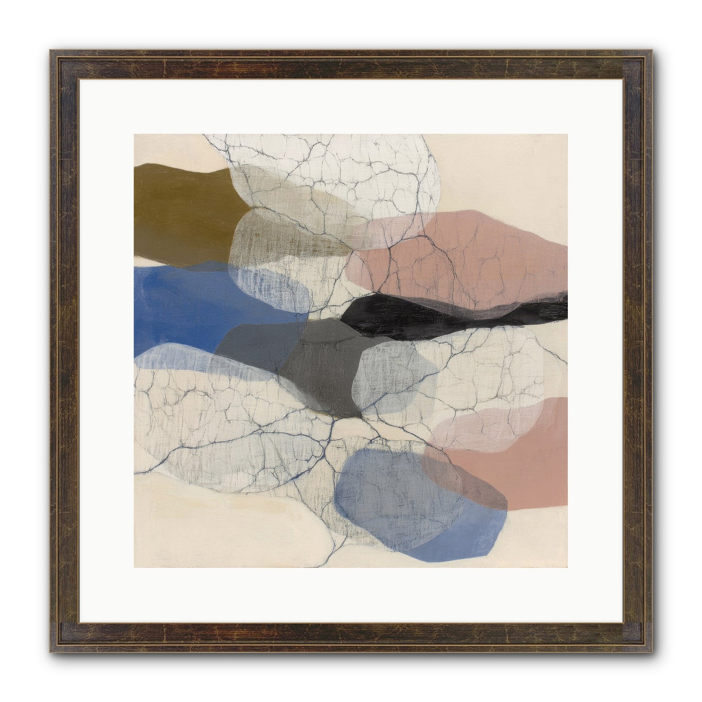 Lucent Framed Print - Slimwoods Black/Gold 16x16