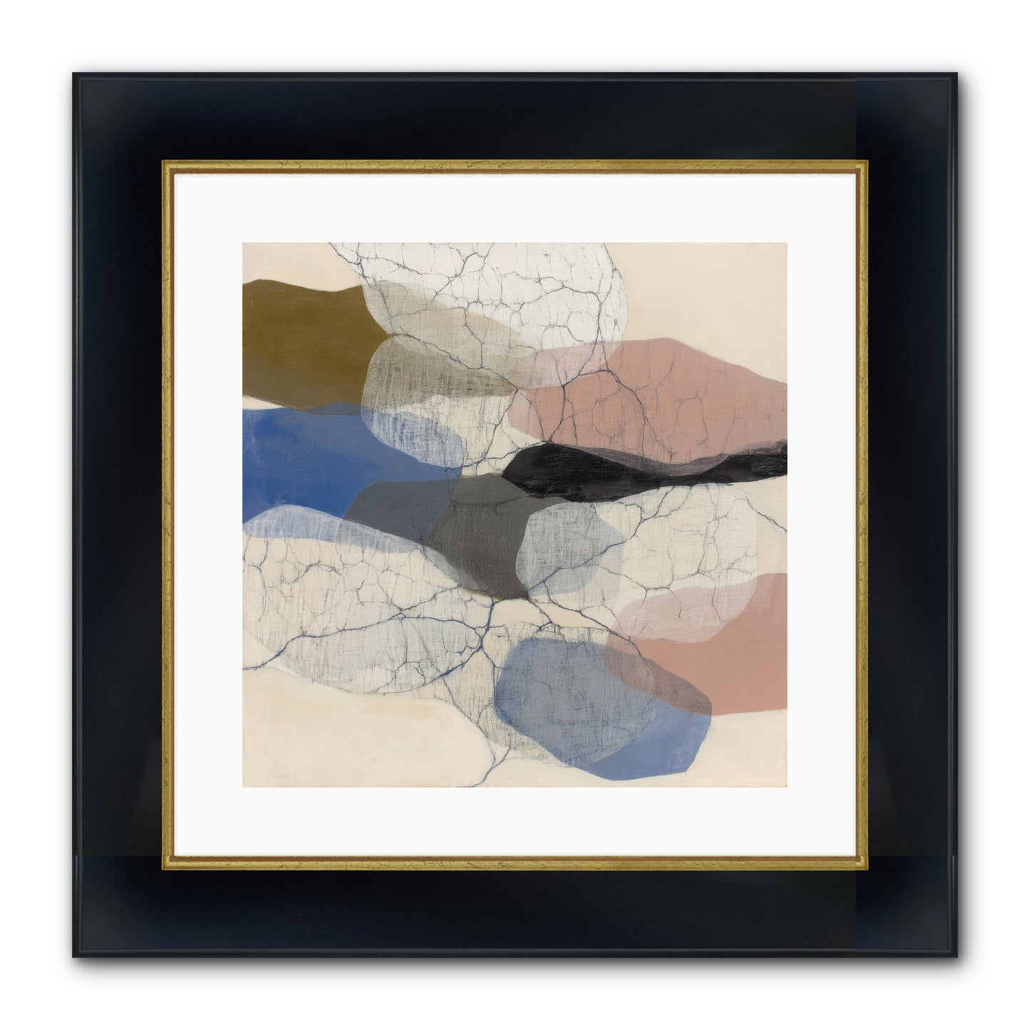 Lucent Framed Print - Wide Black w/Gold 16x16