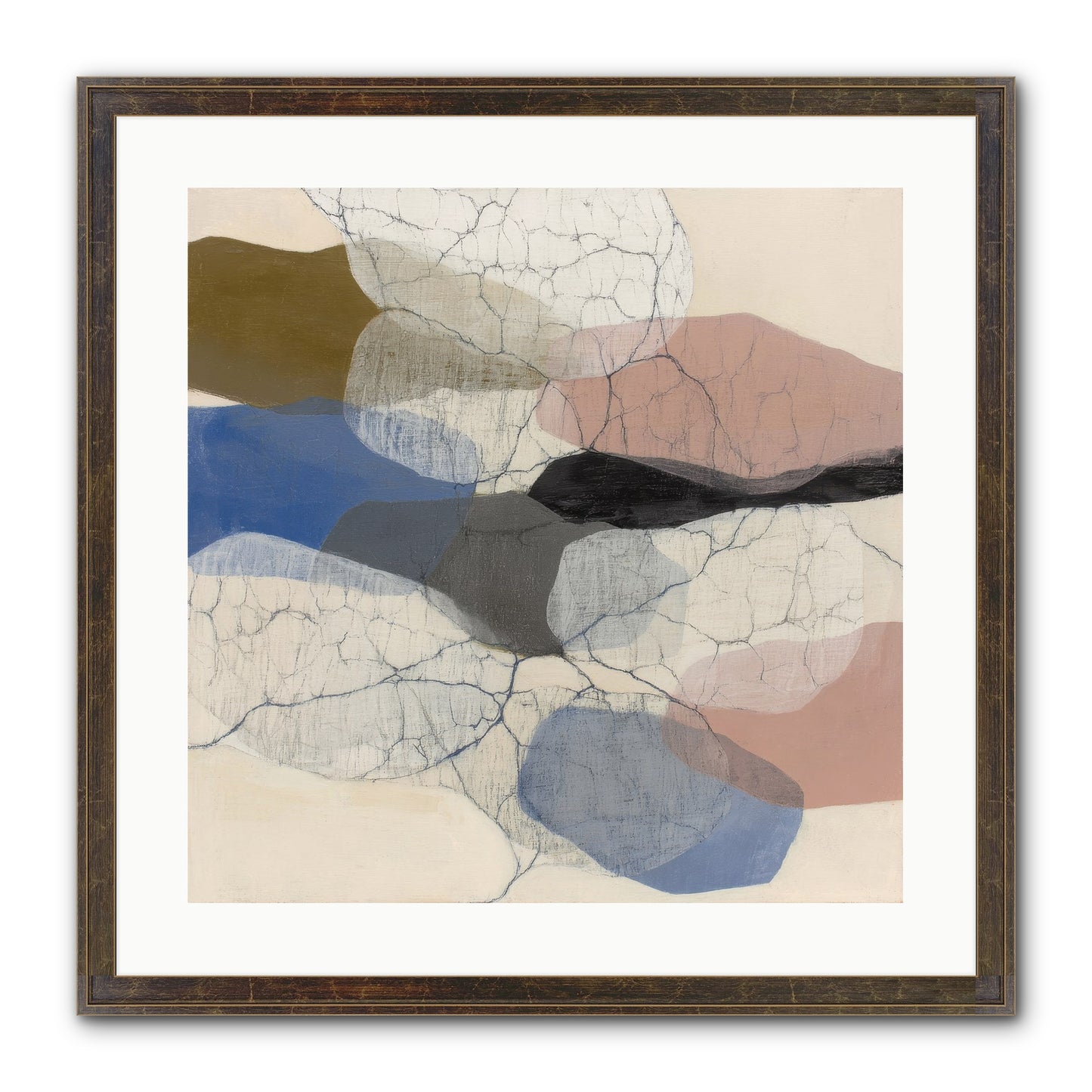 Lucent Framed Print - Slimwoods Black/Gold 20x20