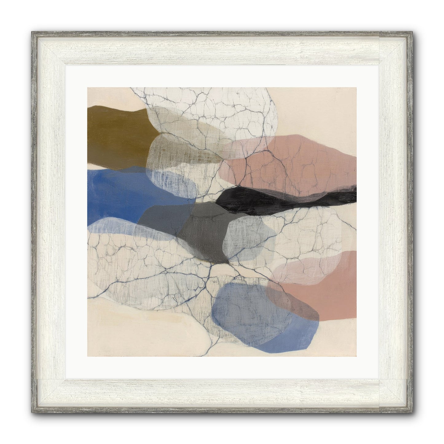 Lucent Framed Print - Driftwood White 24x24
