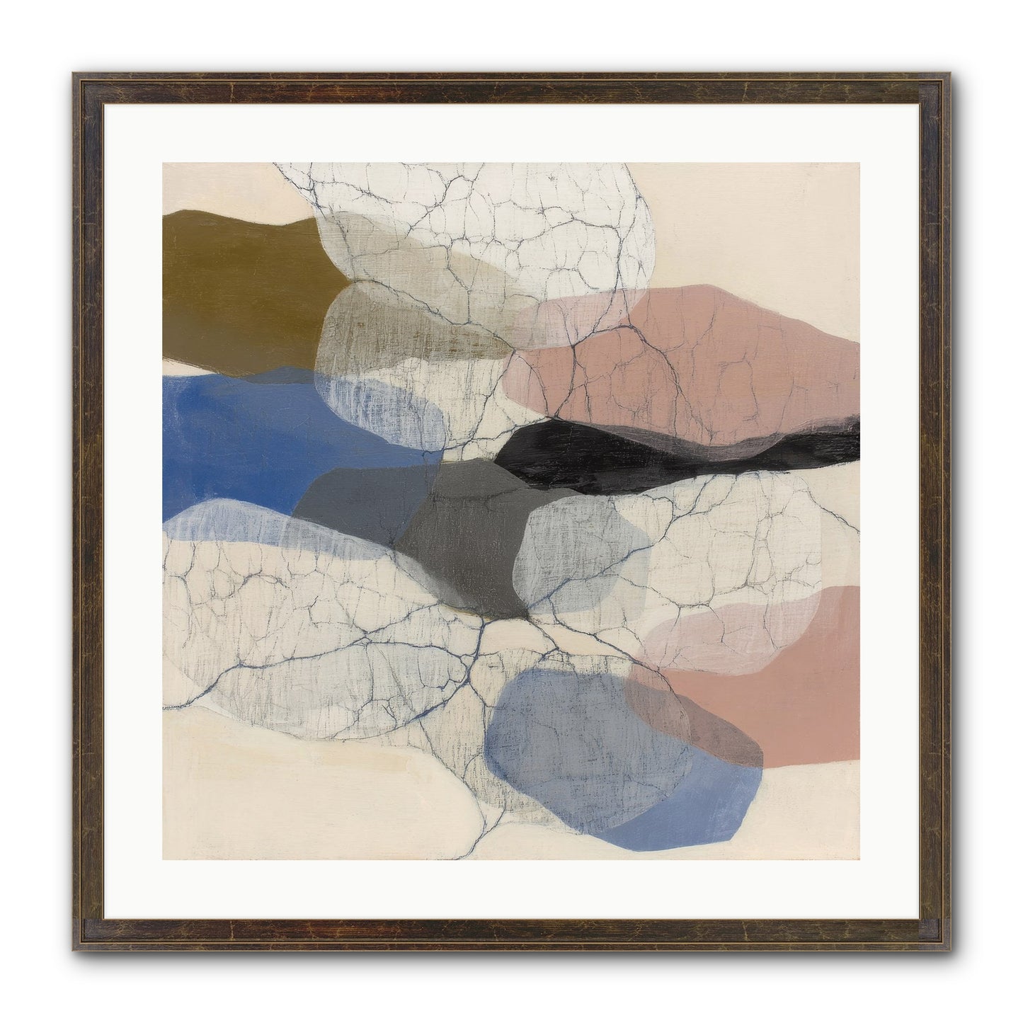 Lucent Framed Print - Slimwoods Black/Gold 24x24