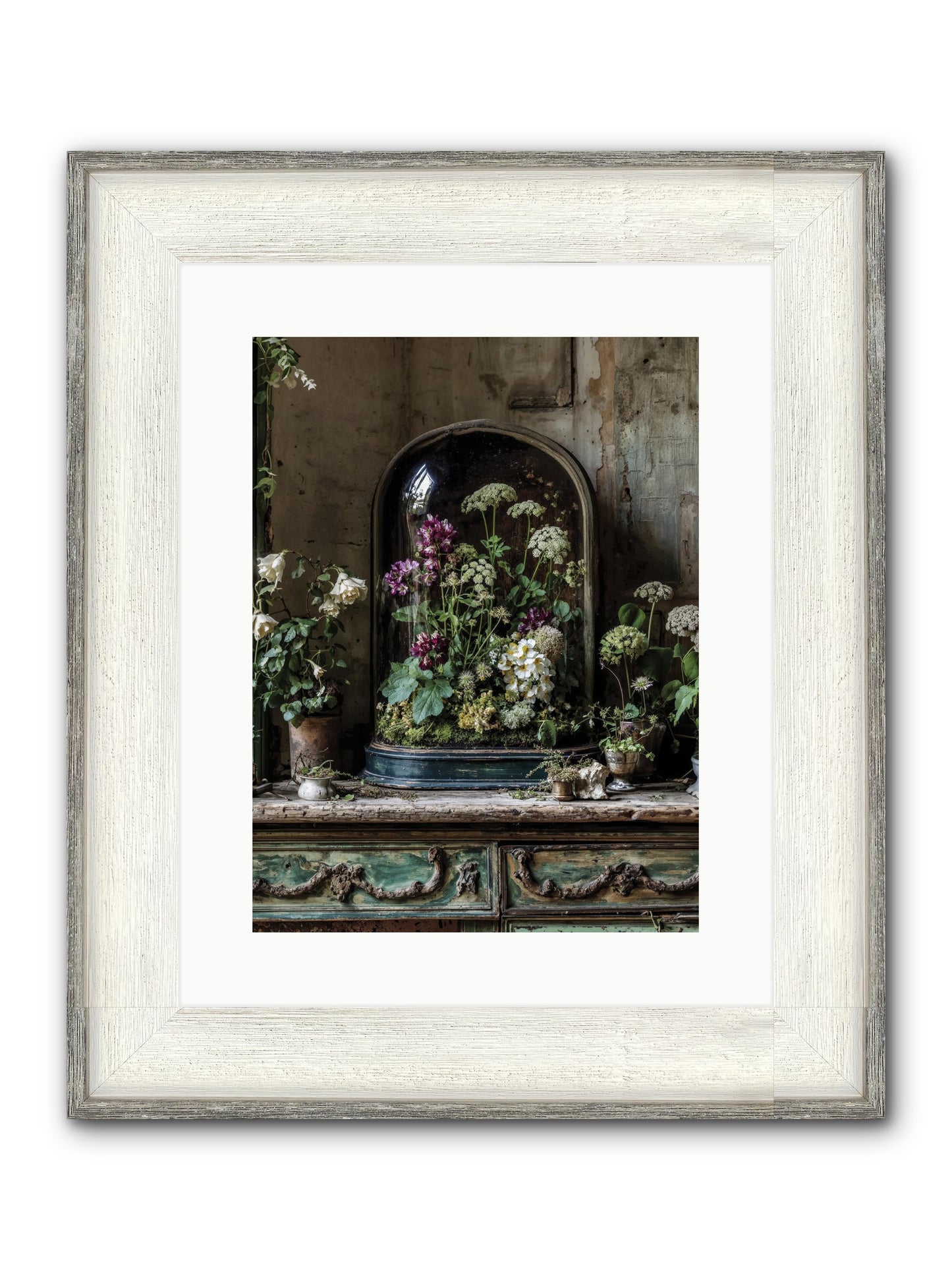 Lucid Dream Conservatory Framed Print - Driftwood White 12x16