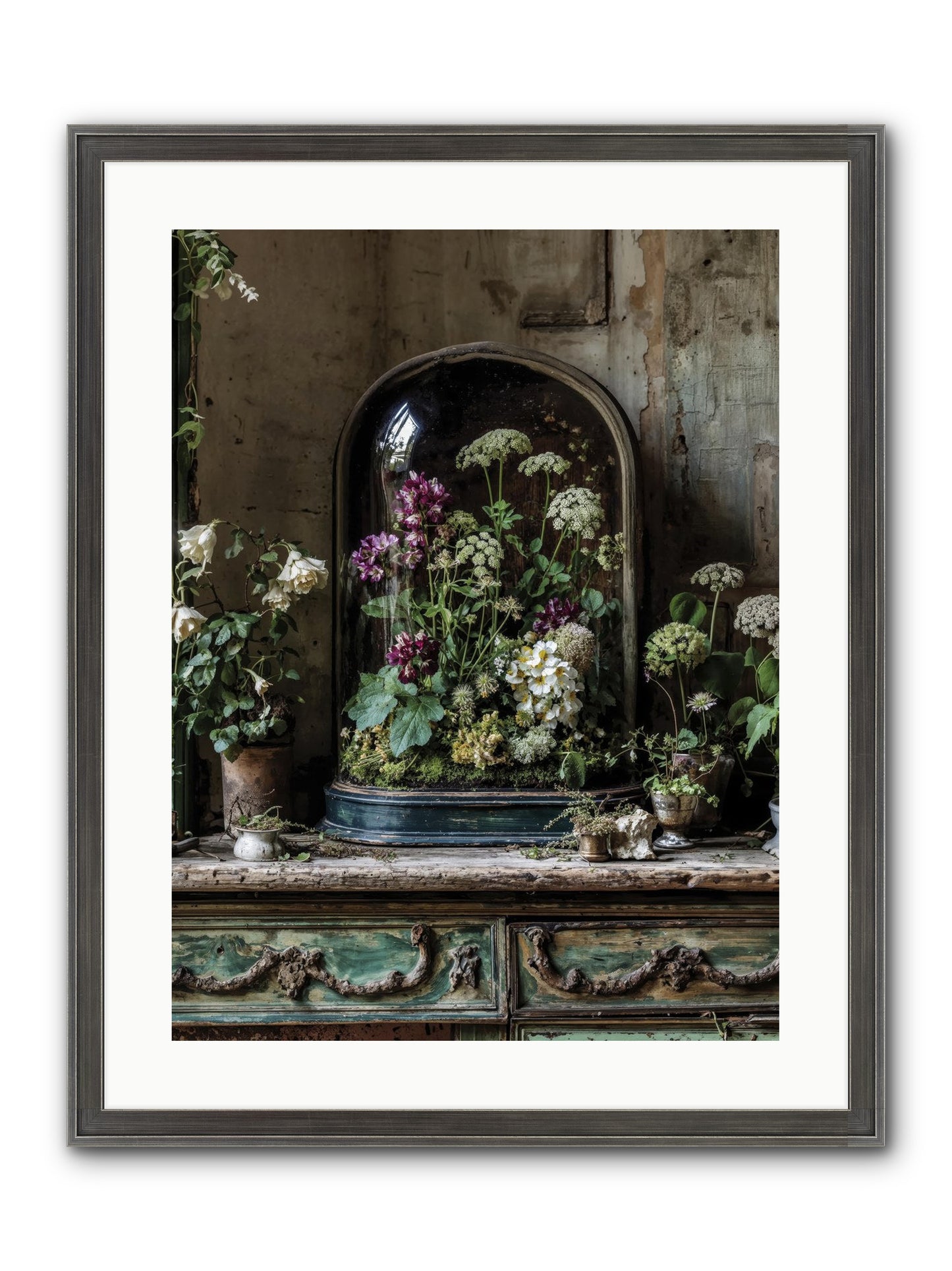 Lucid Dream Conservatory Framed Print - Slimwoods Black/Silver 18x24