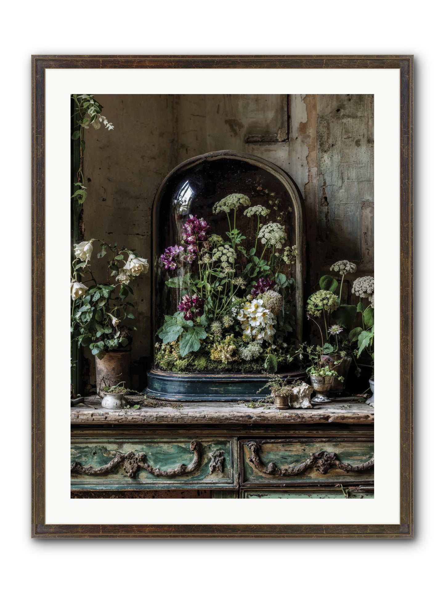 Lucid Dream Conservatory Framed Print - Slimwoods Black/Gold 24x32