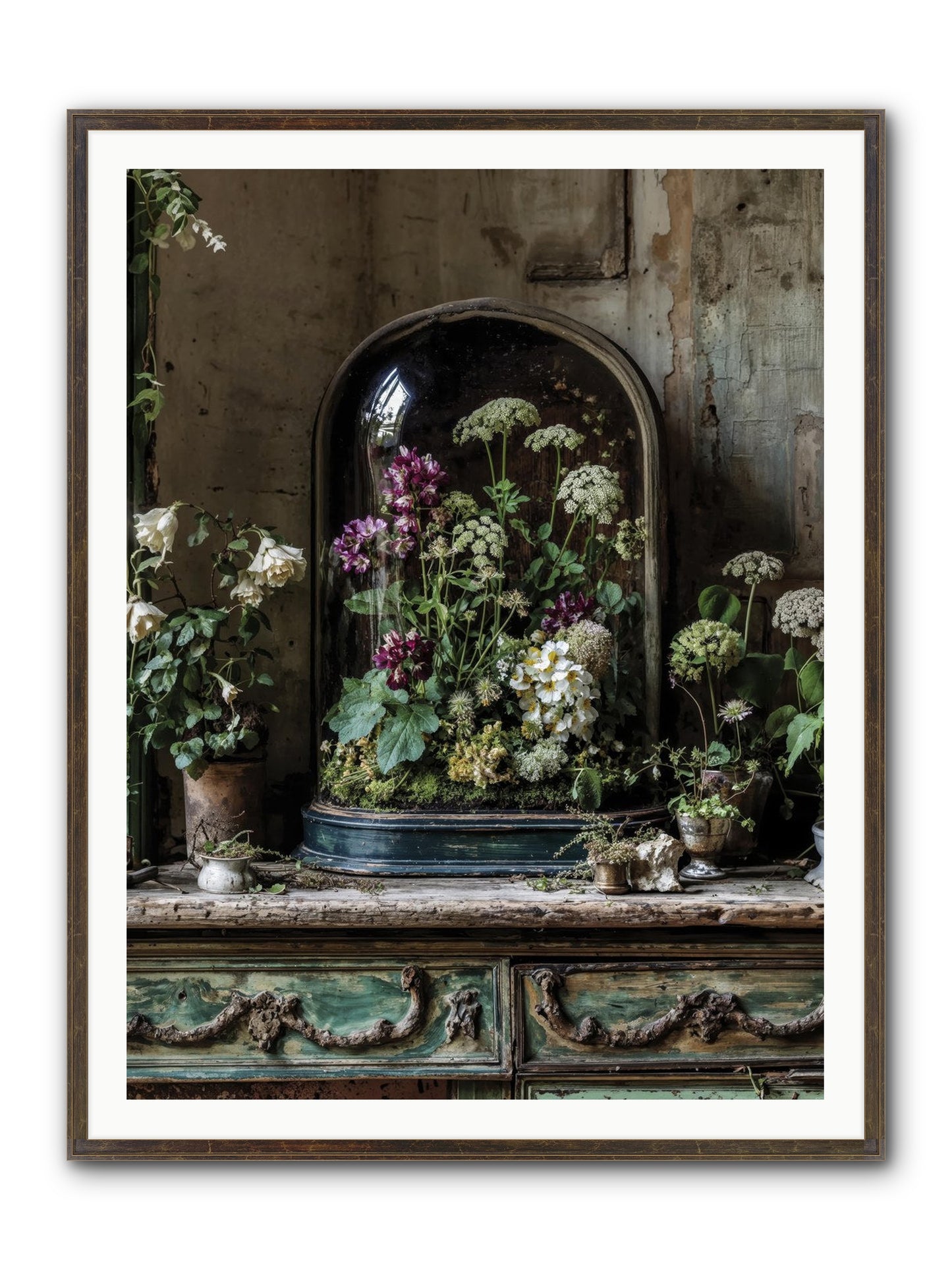 Lucid Dream Conservatory Framed Print - Slimwoods Black/Gold 36x48